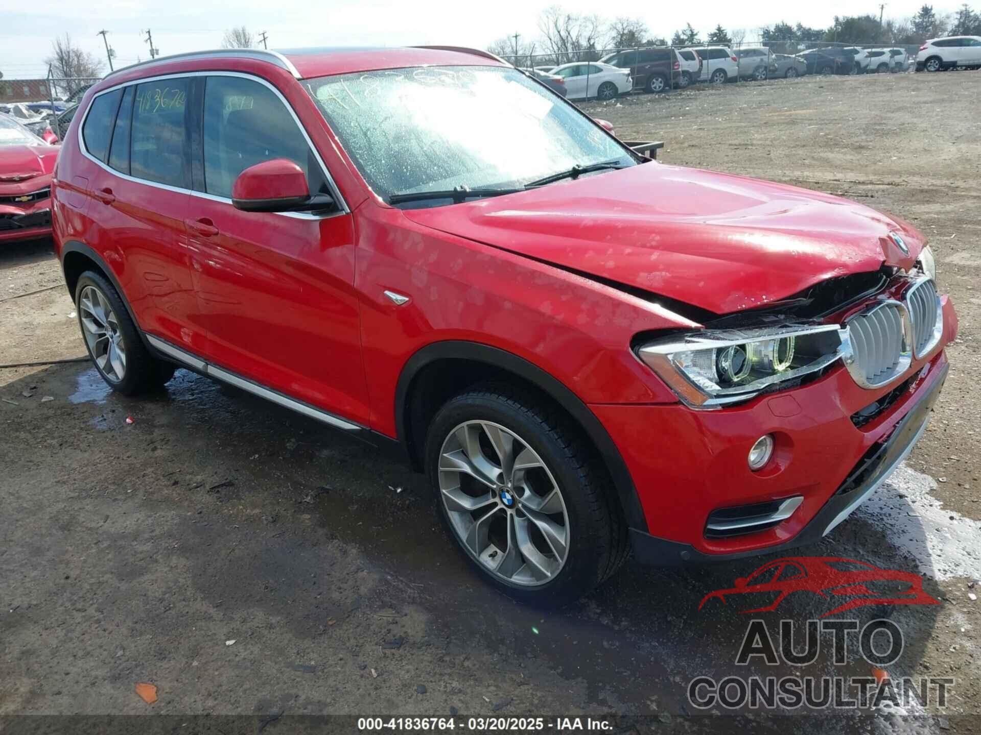 BMW X3 2016 - 5UXWX9C58G0D86258