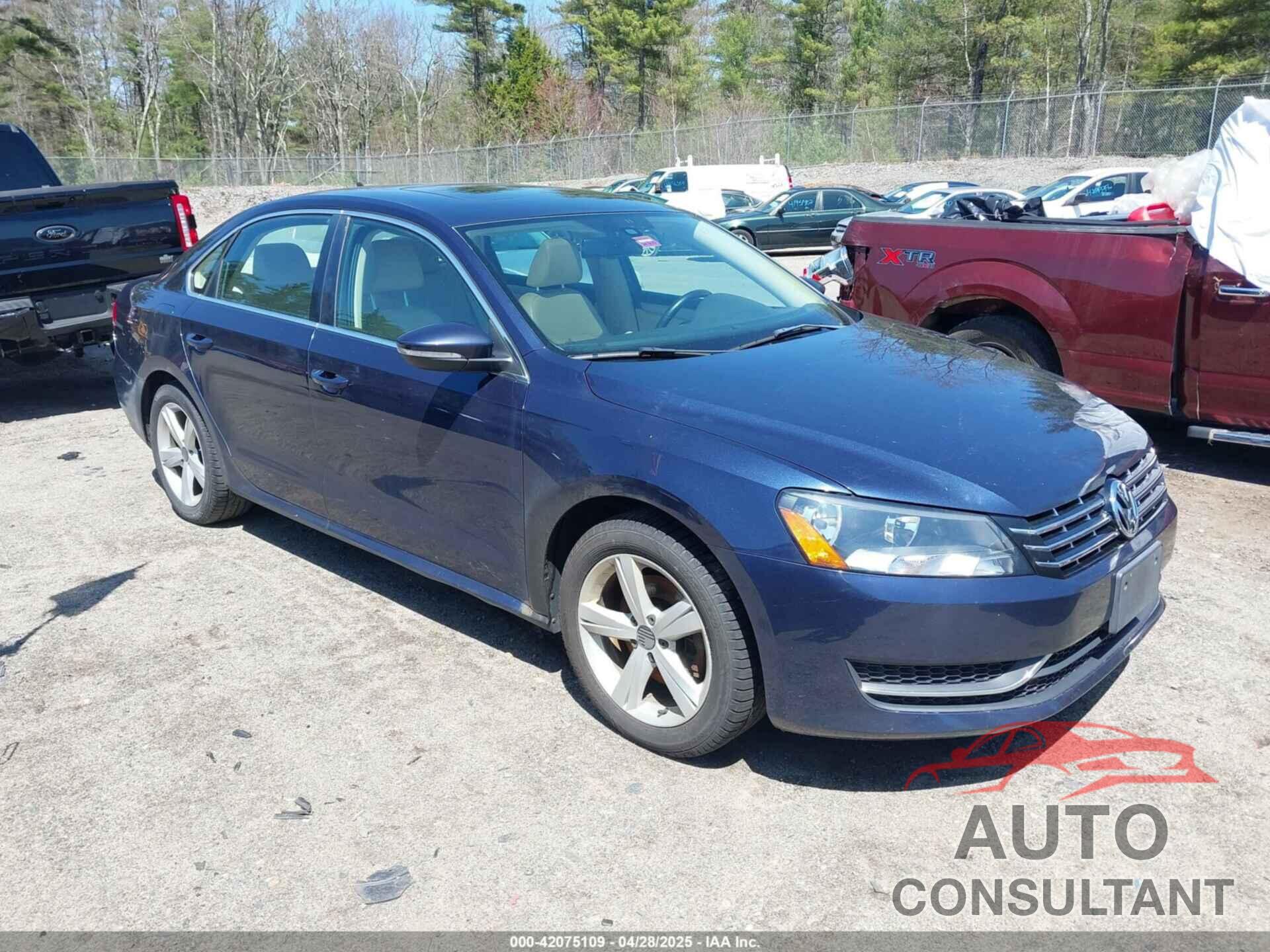 VOLKSWAGEN PASSAT 2012 - 1VWBN7A36CC102690