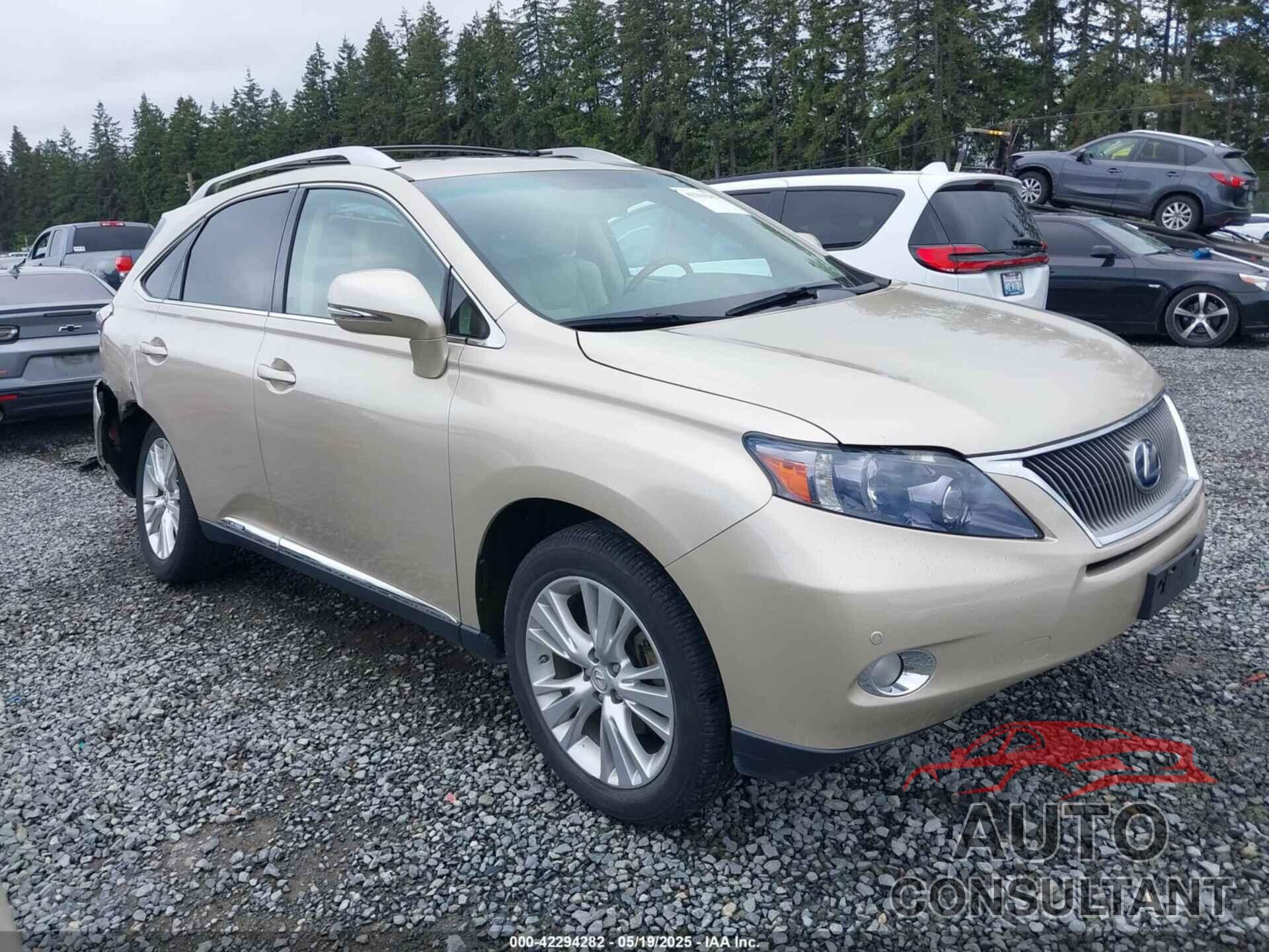 LEXUS RX 450H 2011 - JTJBC1BA4B2039660