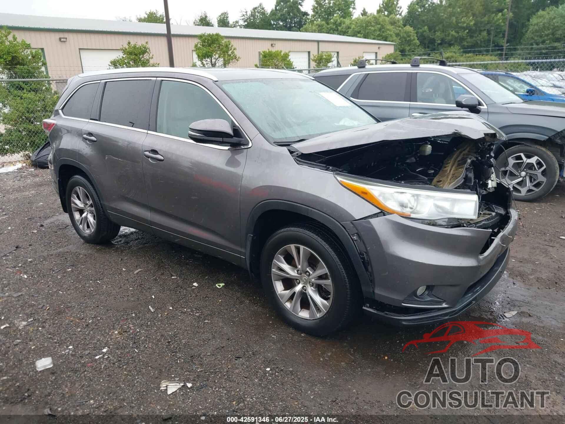 TOYOTA HIGHLANDER 2015 - 5TDJKRFHXFS195918