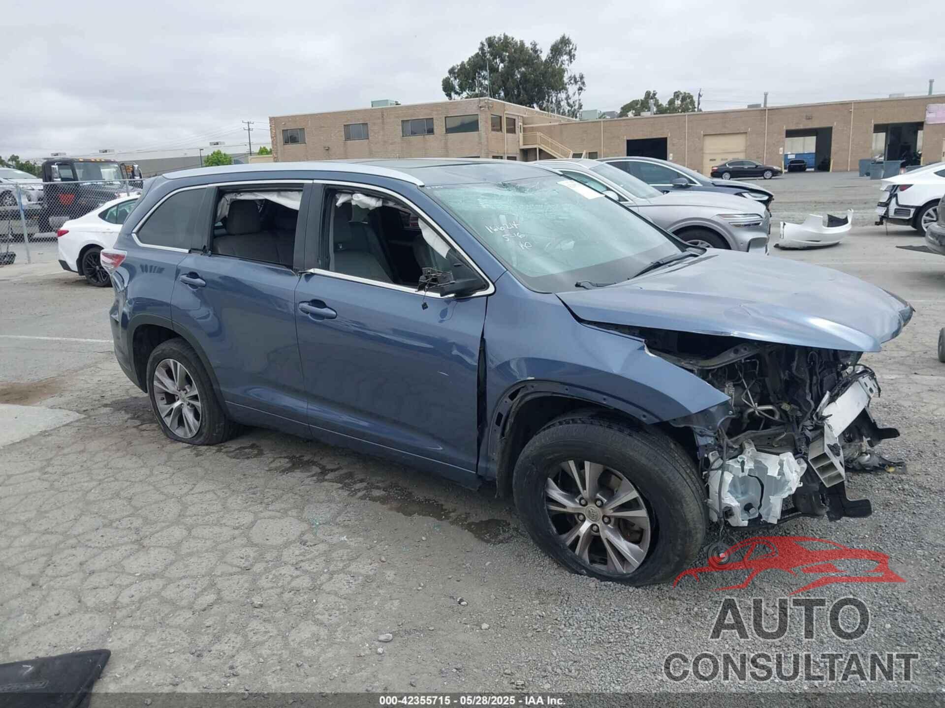 TOYOTA HIGHLANDER 2014 - 5TDKKRFH1ES035221