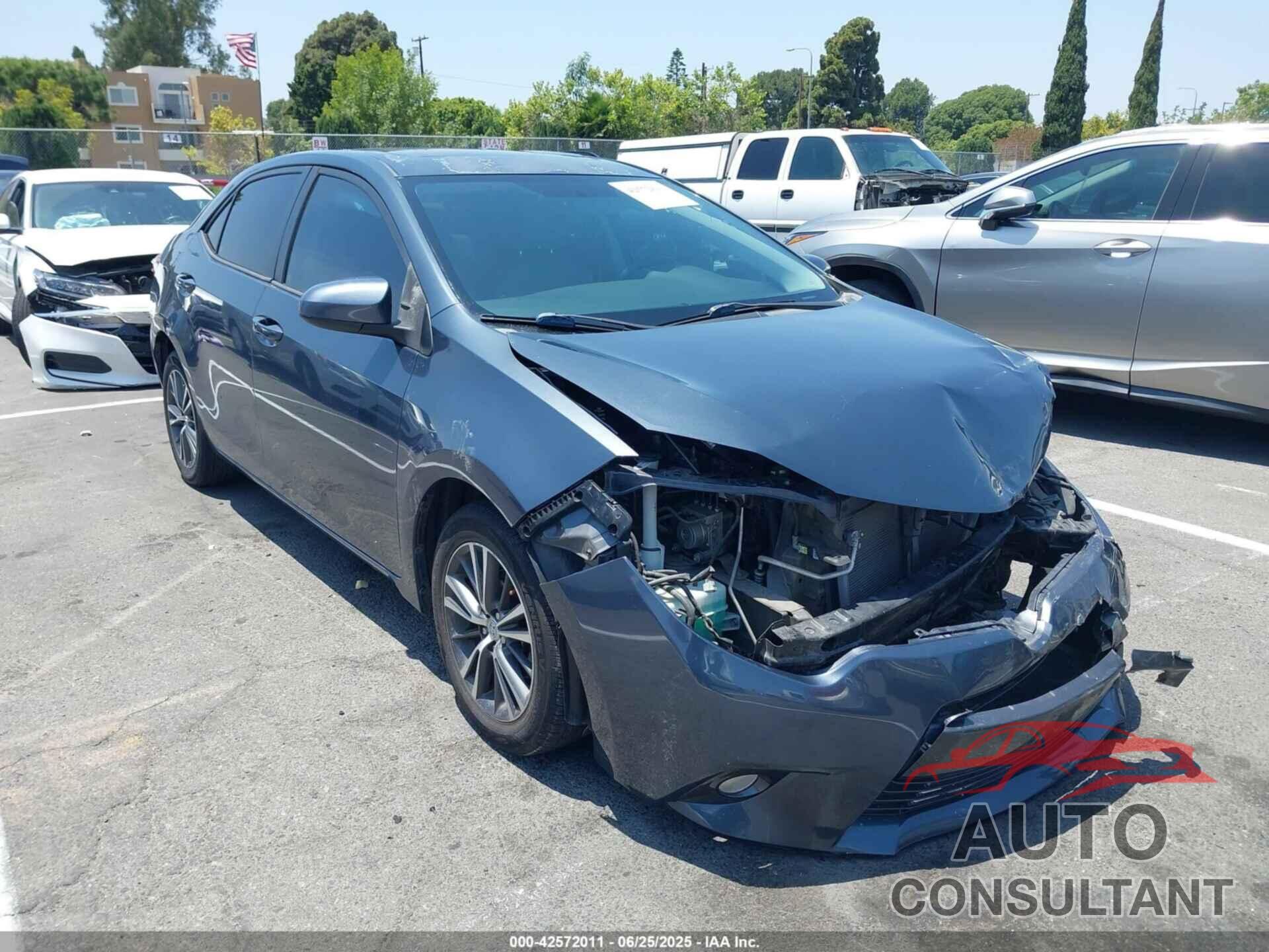 TOYOTA COROLLA 2016 - 5YFBURHE5GP404185