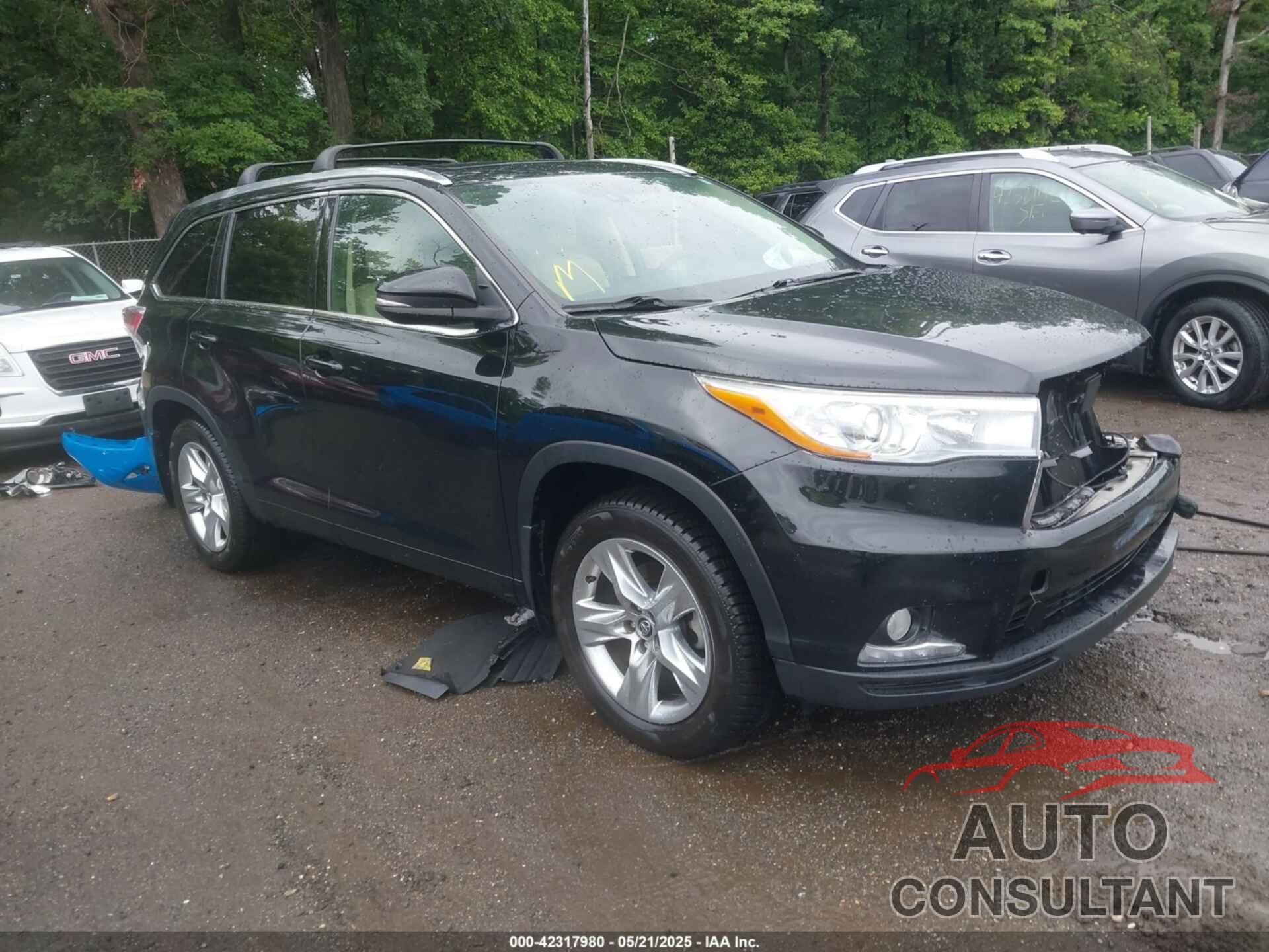 TOYOTA HIGHLANDER 2016 - 5TDDKRFH4GS237563