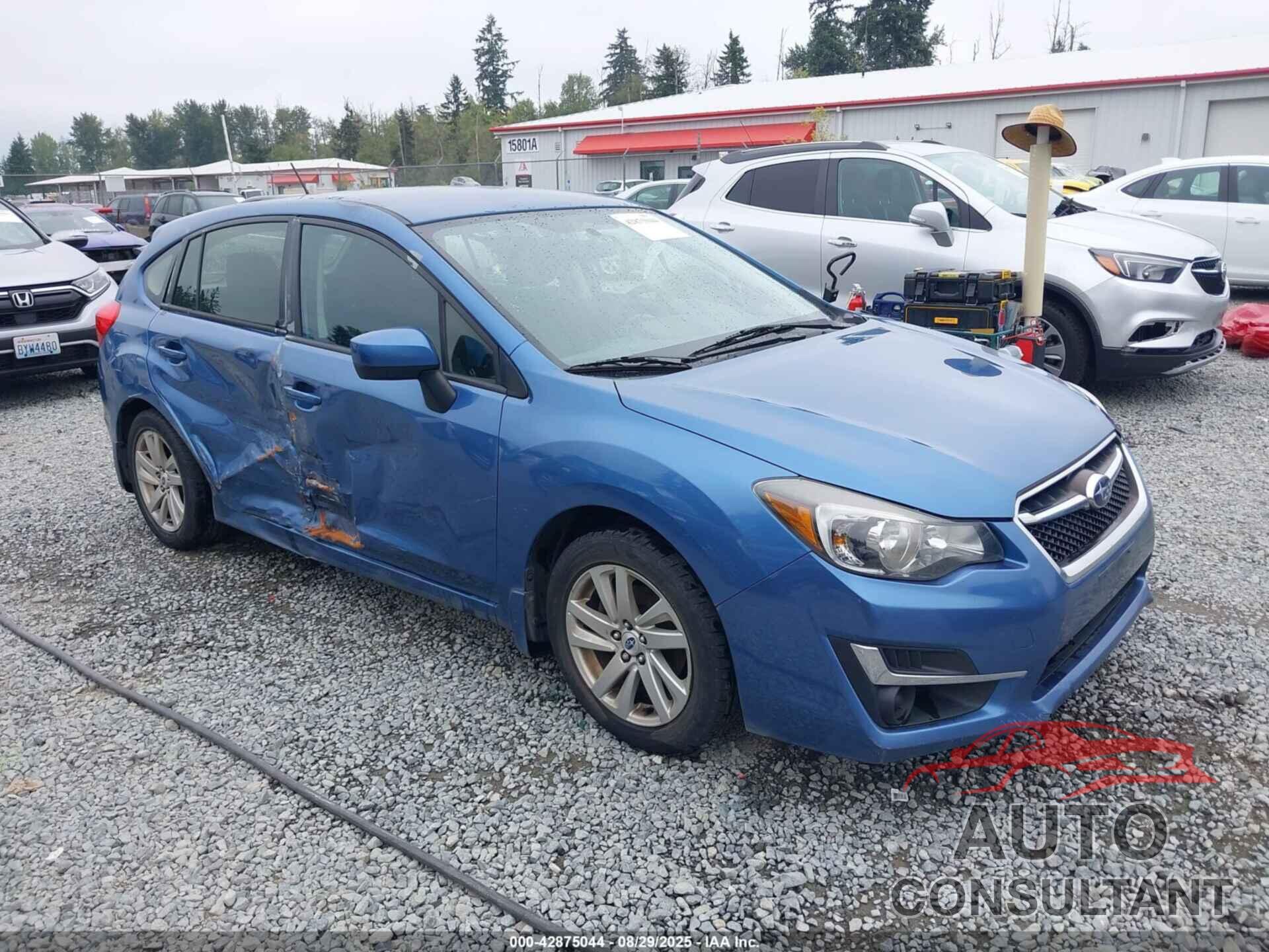 SUBARU IMPREZA 2015 - JF1GPAC65F8330149
