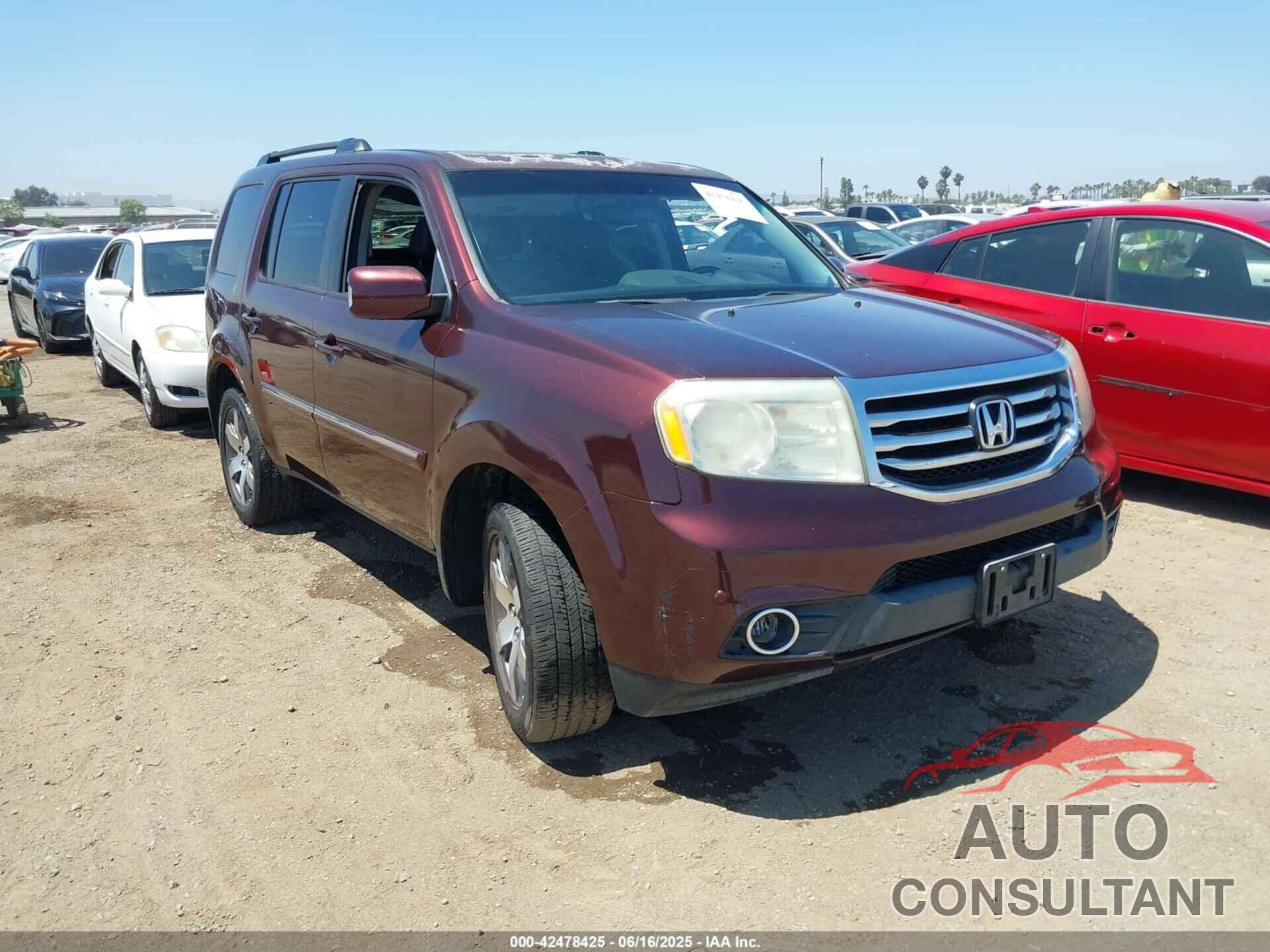 HONDA PILOT 2012 - 5FNYF3H93CB007603