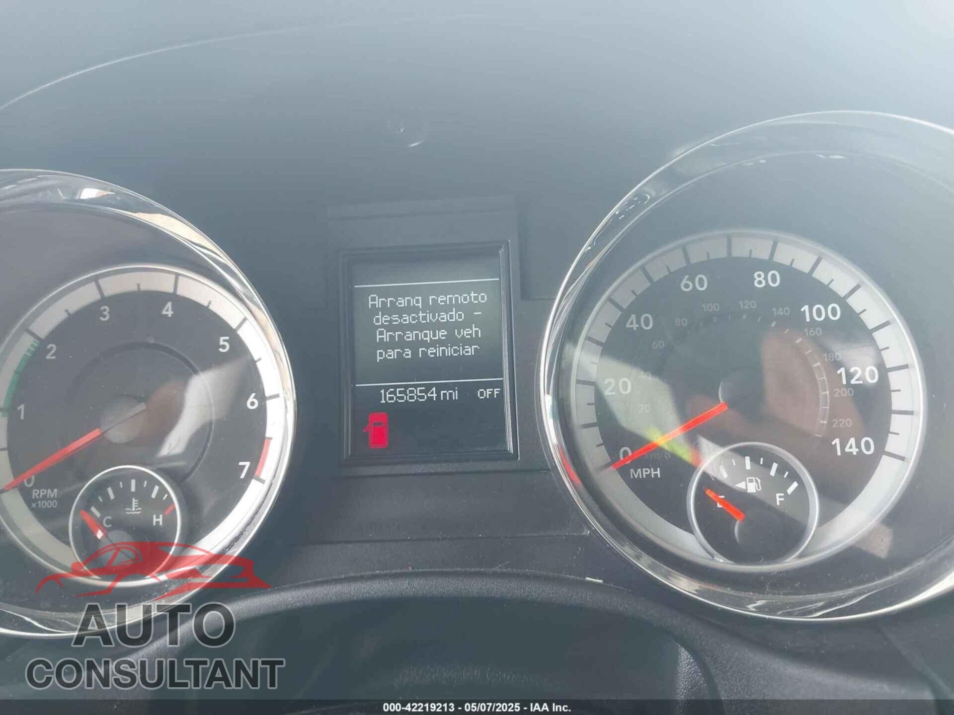 DODGE DURANGO 2012 - 1C4RDJEG6CC100730
