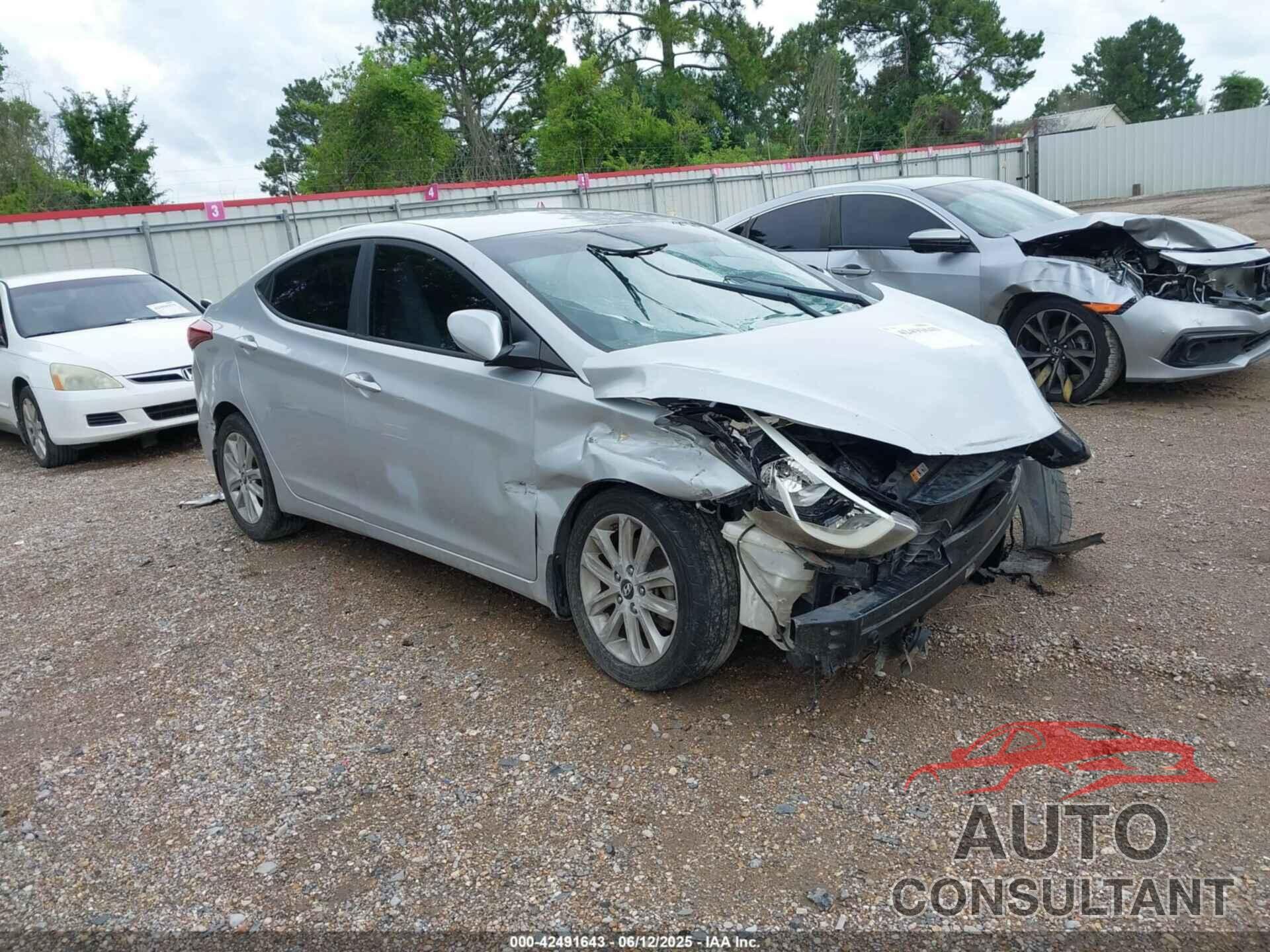 HYUNDAI ELANTRA 2014 - KMHDH4AE7EU147889