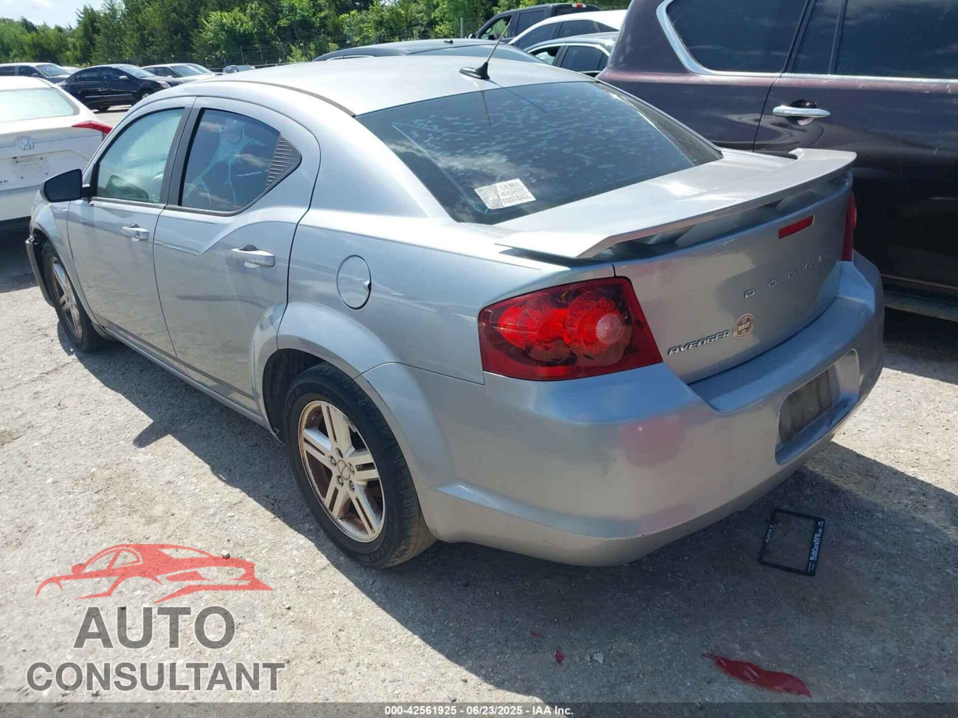 DODGE AVENGER 2013 - 1C3CDZAG2DN664444