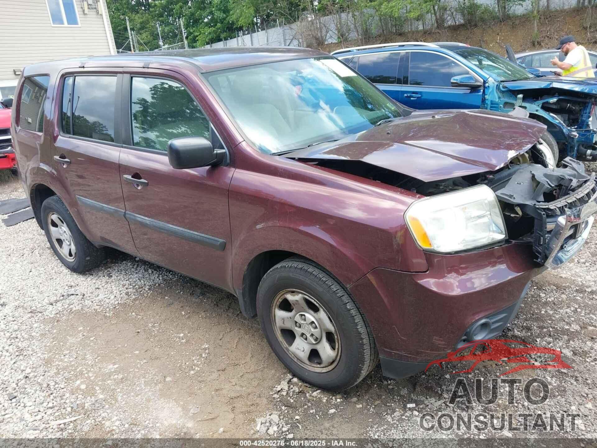 HONDA PILOT 2013 - 5FNYF3H26DB040325