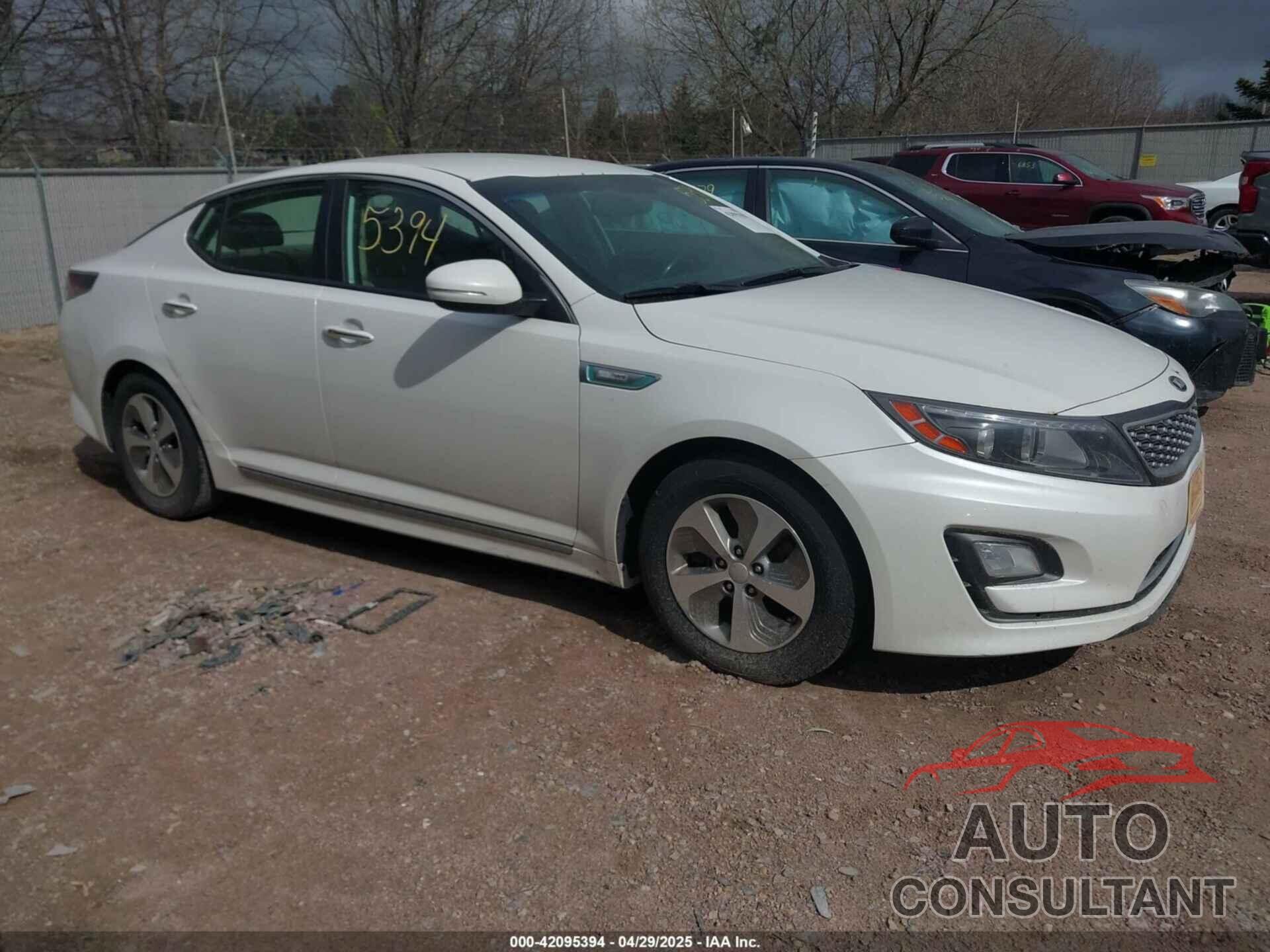KIA OPTIMA HYBRID 2016 - KNAGM4AD3G5092100