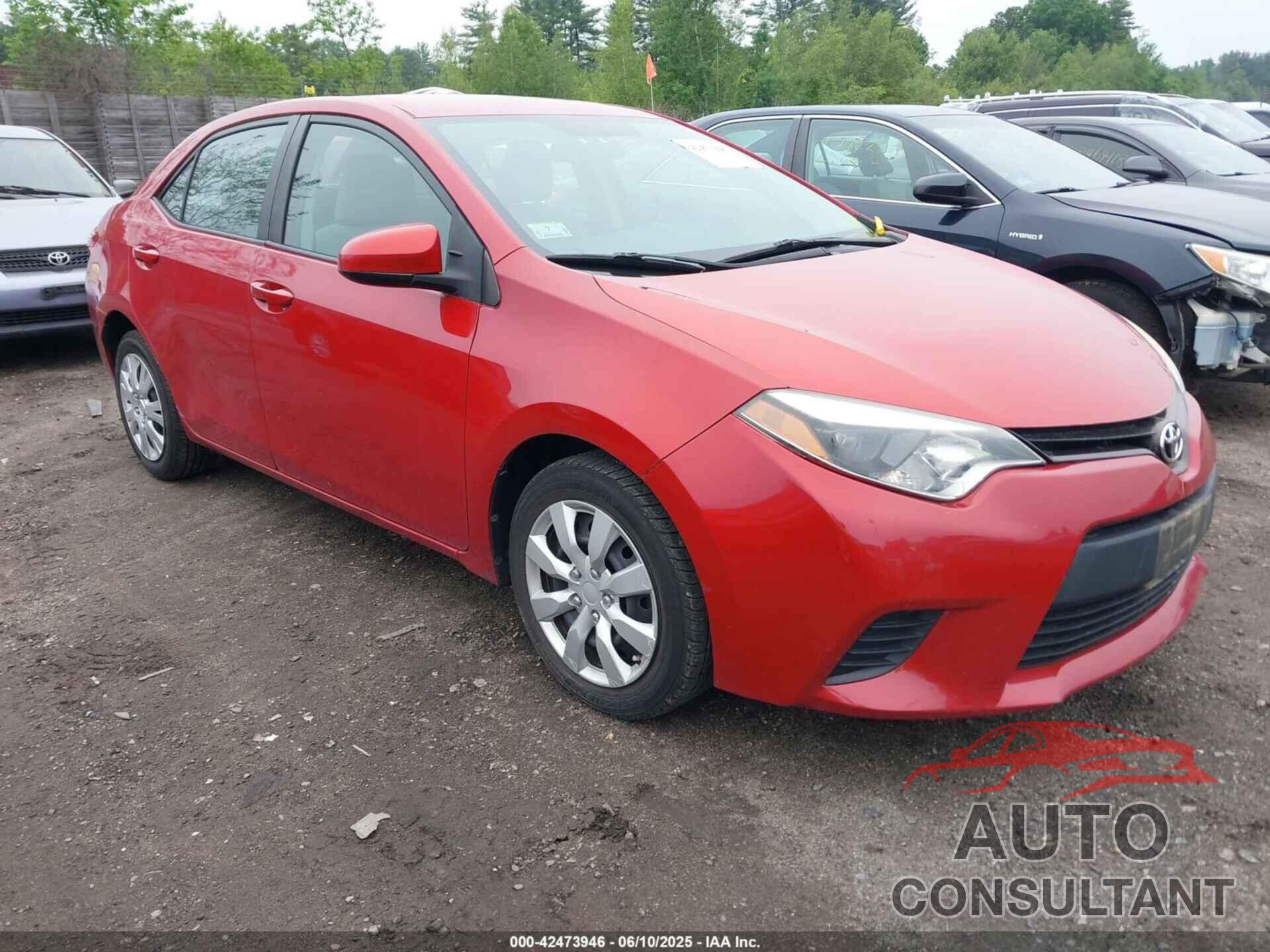 TOYOTA COROLLA 2014 - 2T1BURHE0EC039086