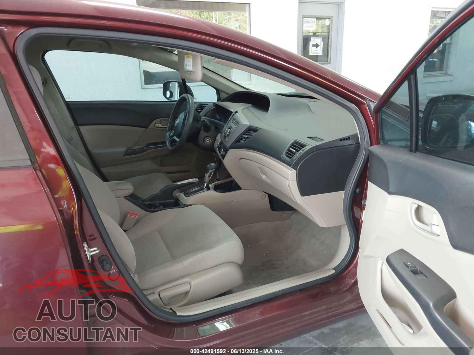 HONDA CIVIC 2012 - 19XFB2F51CE064322