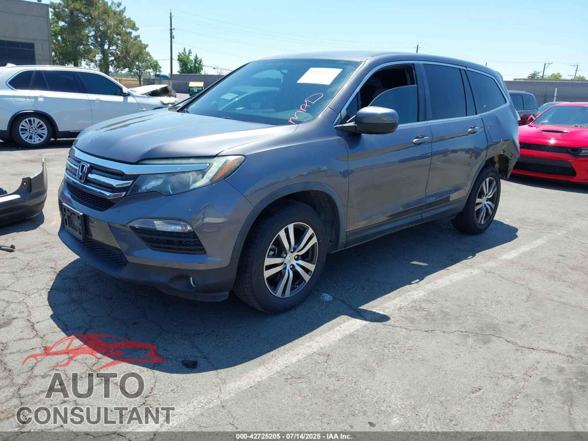 HONDA PILOT 2017 - 5FNYF5H37HB028596