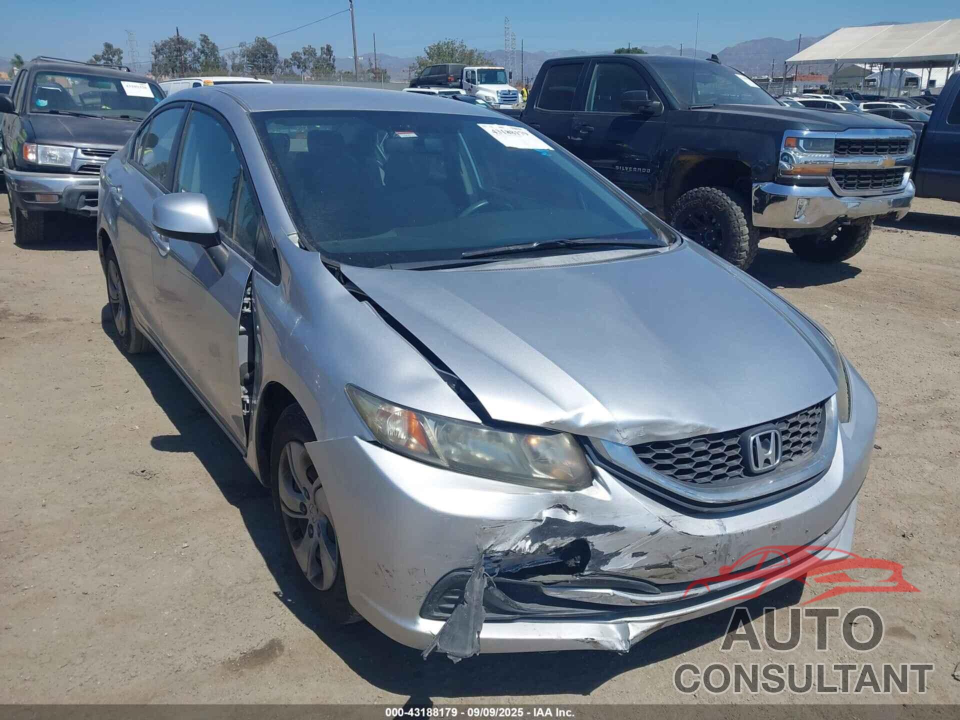 HONDA CIVIC 2013 - 19XFB2F56DE225927