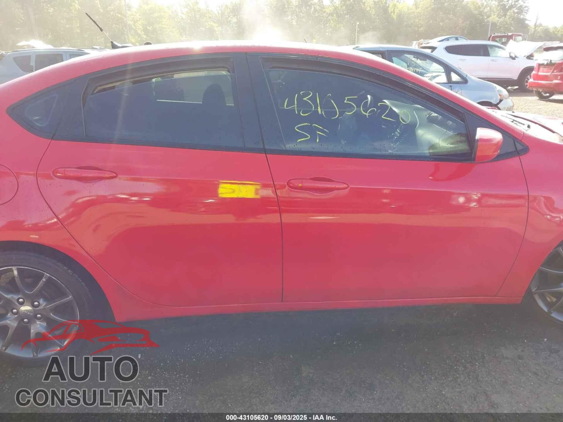 DODGE DART 2016 - 1C3CDFAA4GD652977