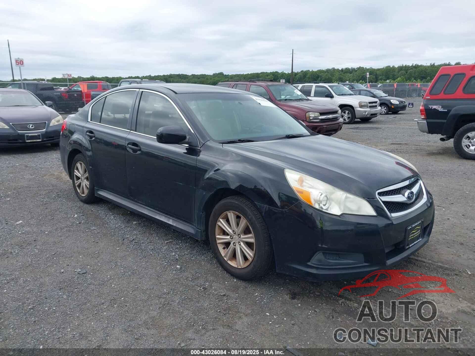 SUBARU LEGACY 2012 - 4S3BMBG69C3019877