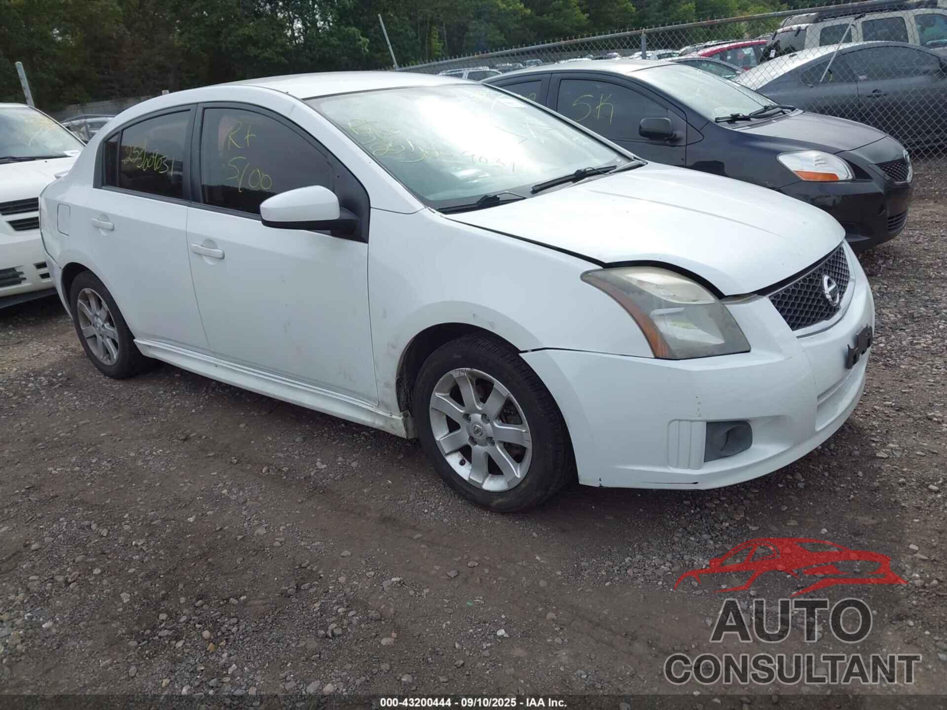 NISSAN SENTRA 2012 - 3N1AB6AP2CL718494