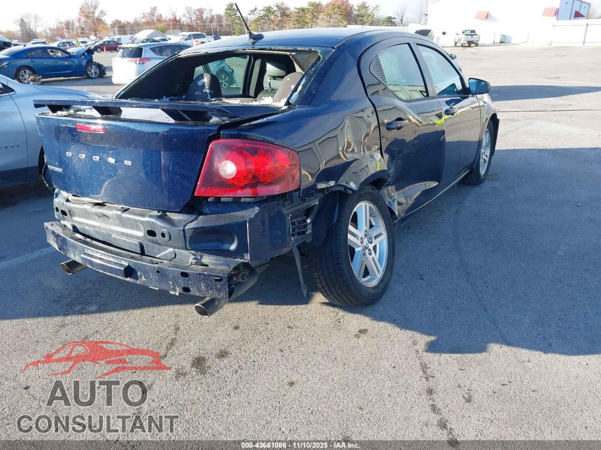 DODGE AVENGER 2013 - 1C3CDZAG4DN771768