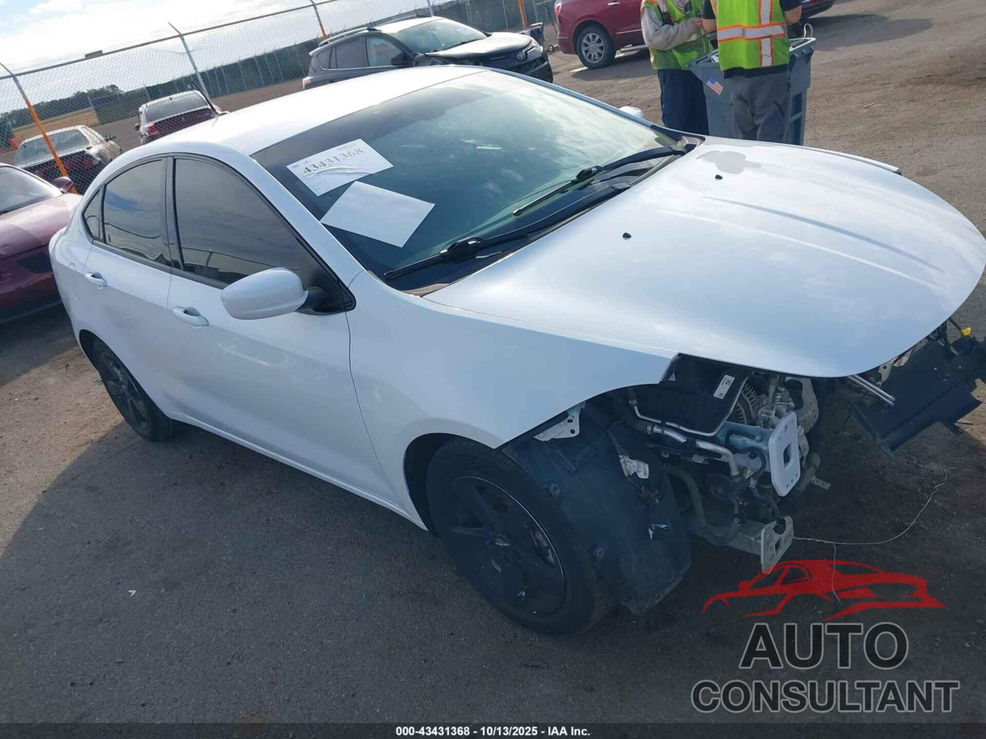 DODGE DART 2015 - 1C3CDFBB9FD320409