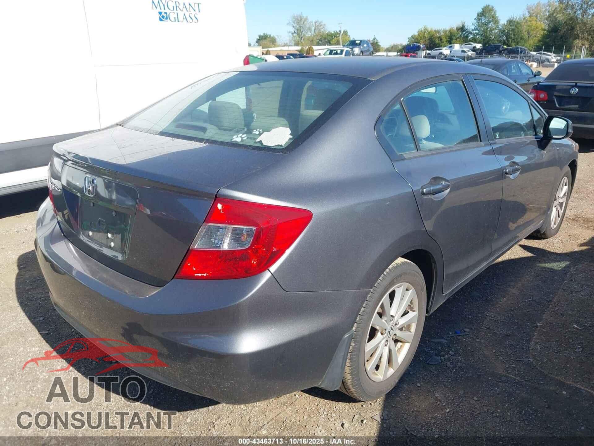 HONDA CIVIC 2012 - 19XFB2F84CE067371