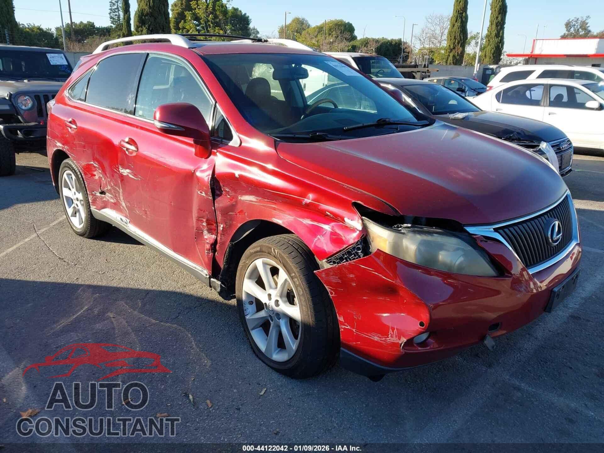 LEXUS RX 350 2011 - 2T2BK1BA2BC090576