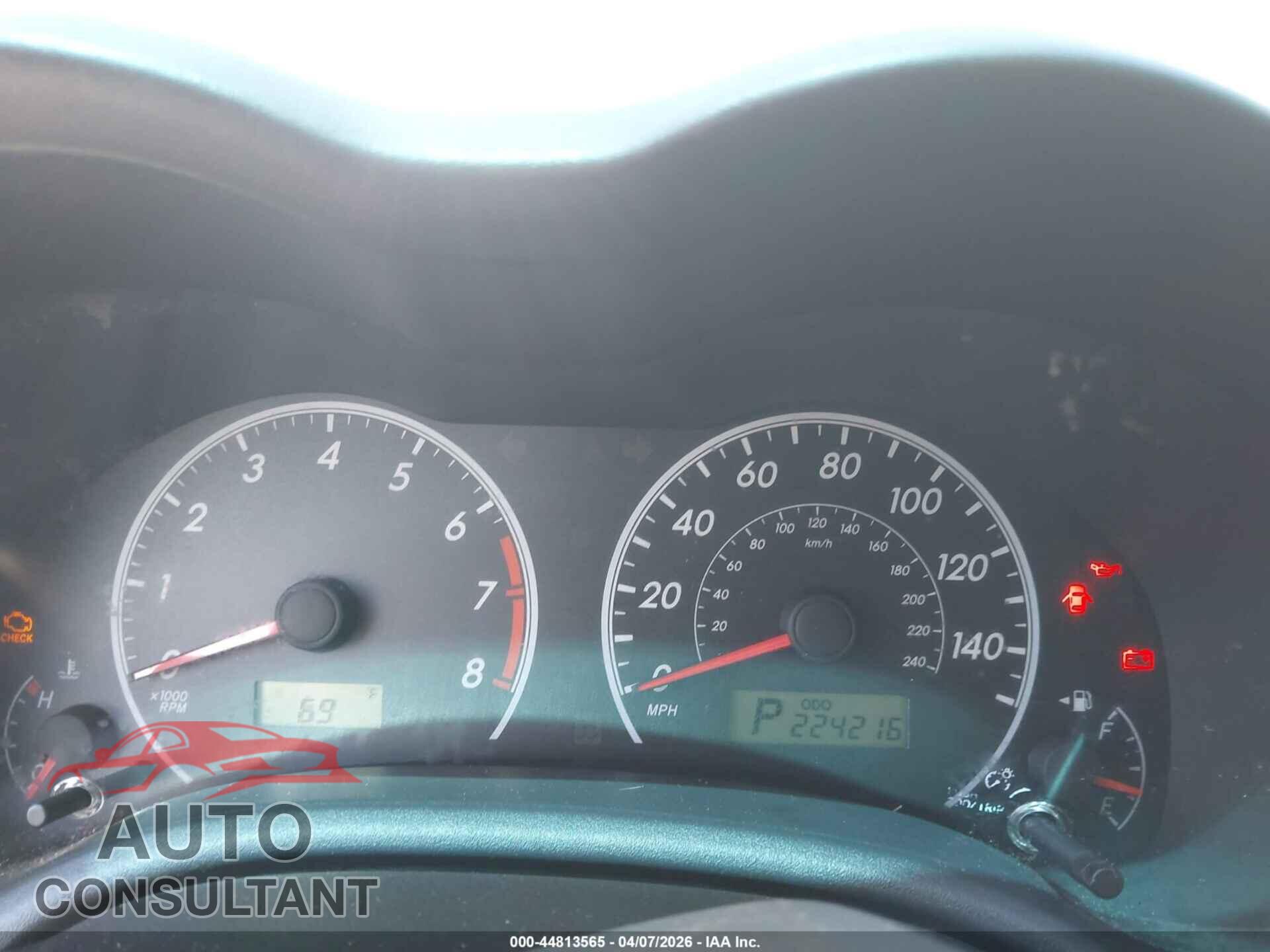 TOYOTA COROLLA 2013 - 5YFBU4EE4DP166316