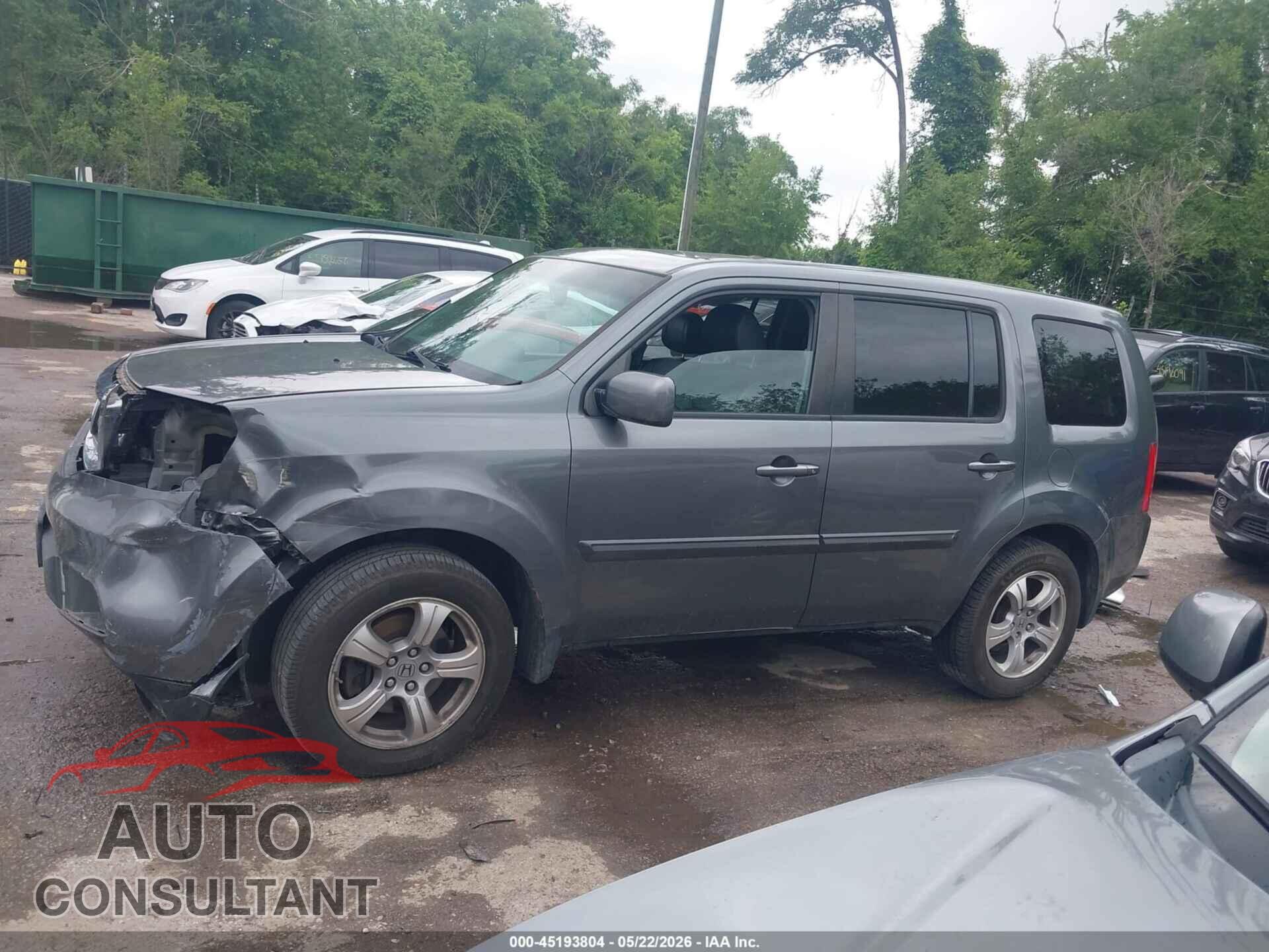 HONDA PILOT 2012 - 5FNYF4H60CB025357