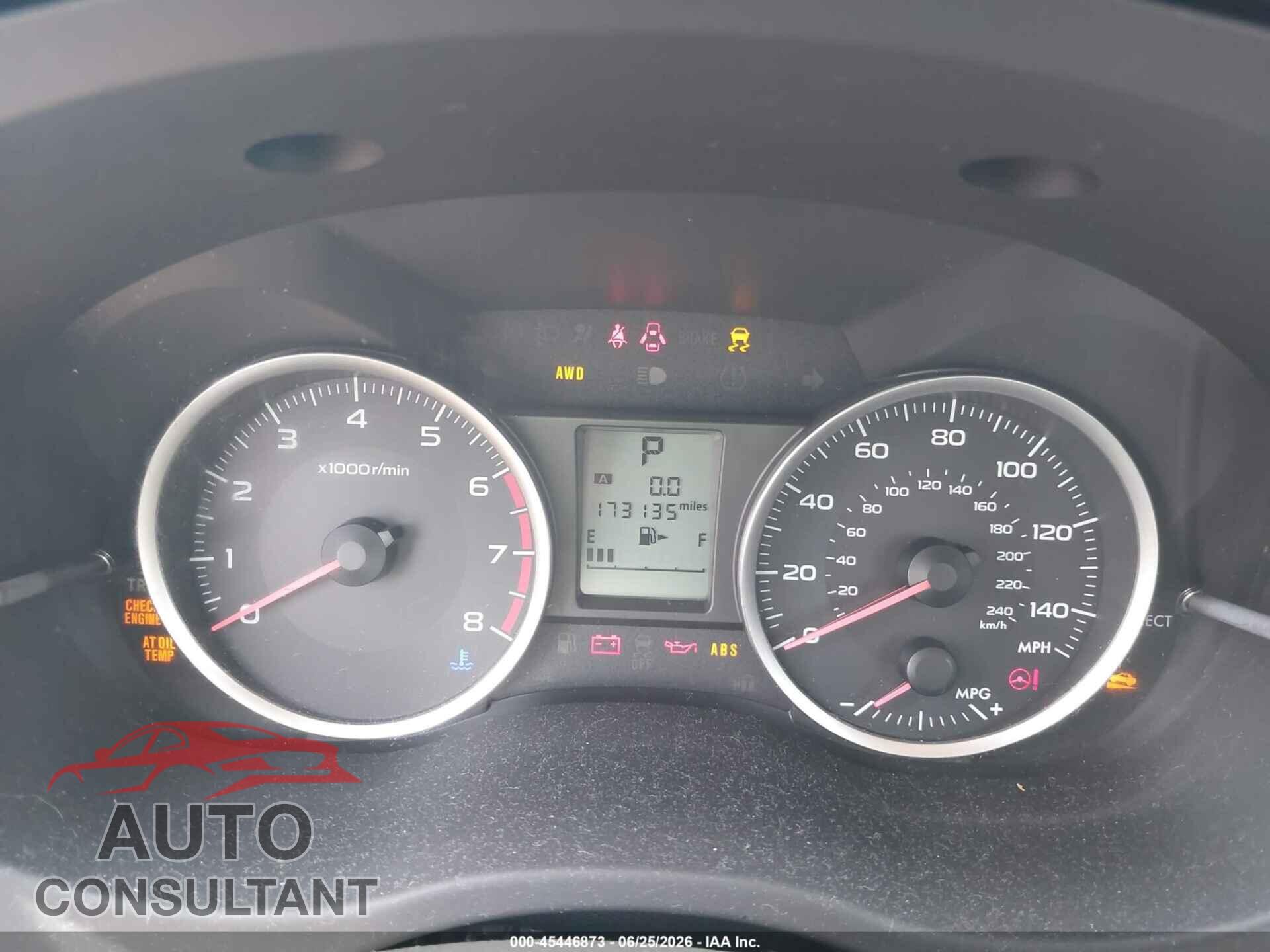 SUBARU FORESTER 2014 - JF2SJAAC4EH450457