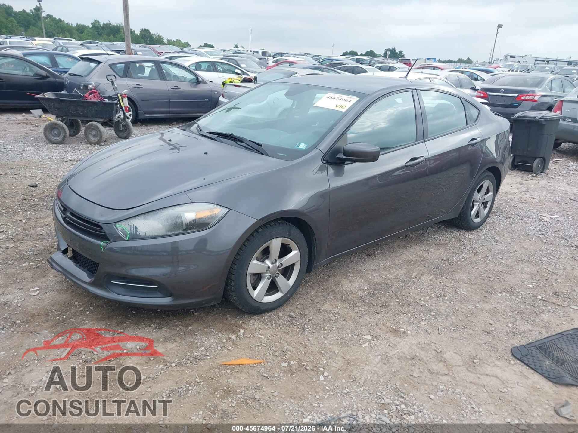 DODGE DART 2015 - 1C3CDFBB3FD306442