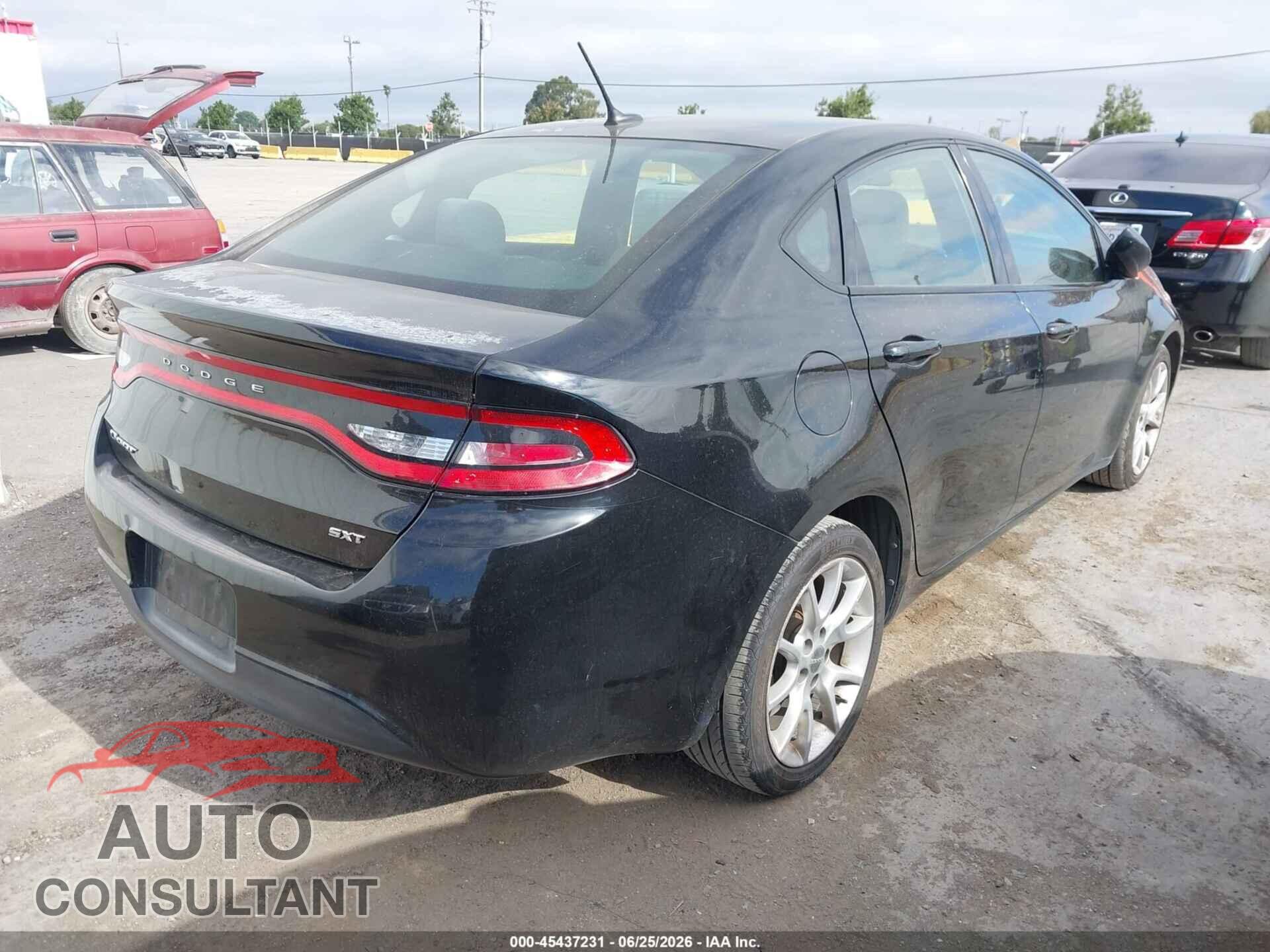 DODGE DART 2013 - 1C3CDFBA6DD209787