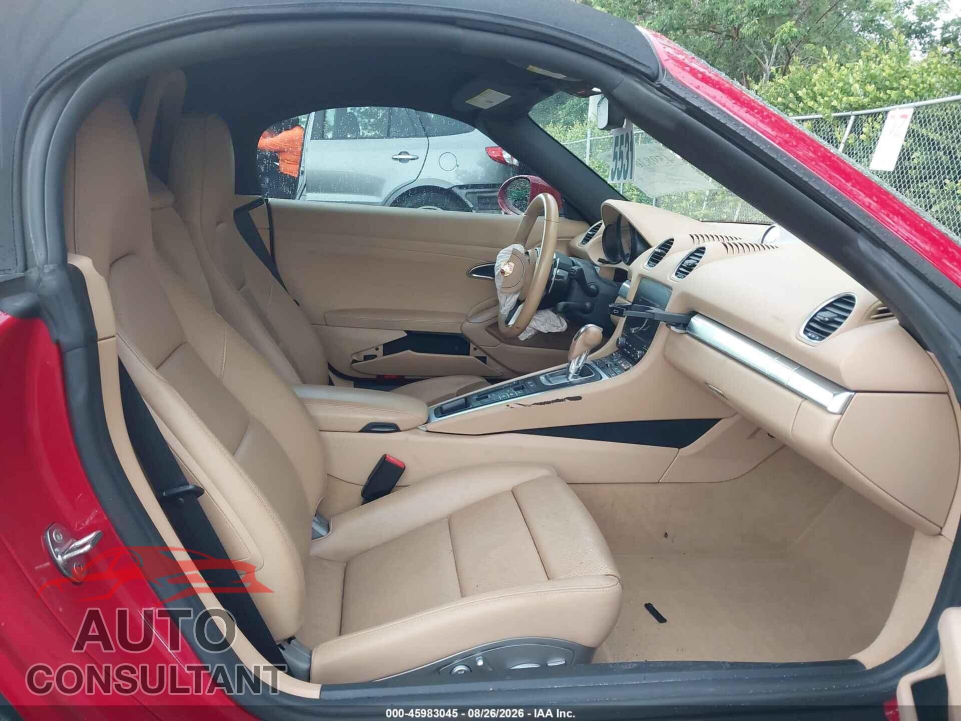 PORSCHE 718 BOXSTER 2017 - WP0CB2A81HS241282