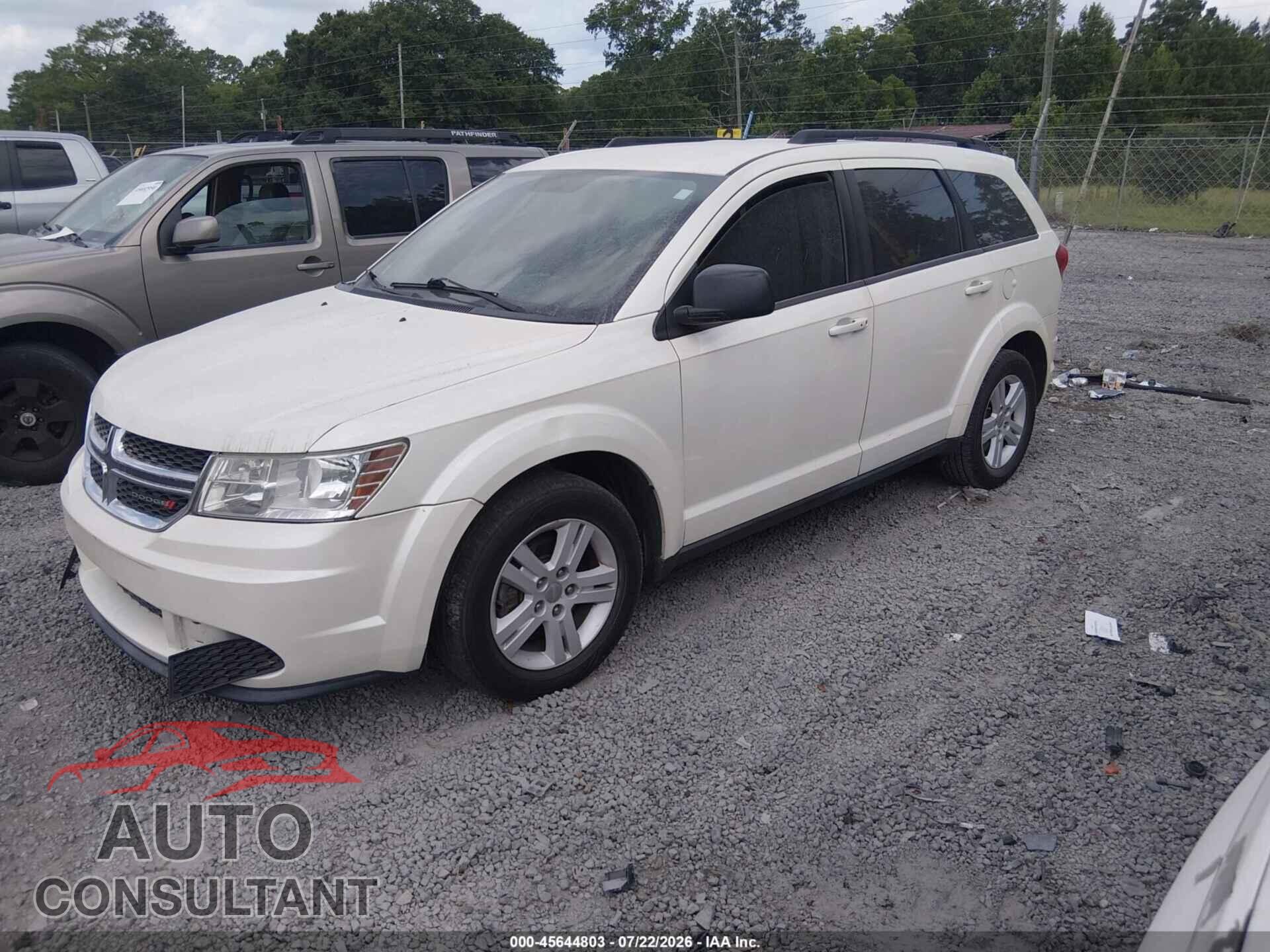 DODGE JOURNEY 2012 - 3C4PDCAB8CT366994