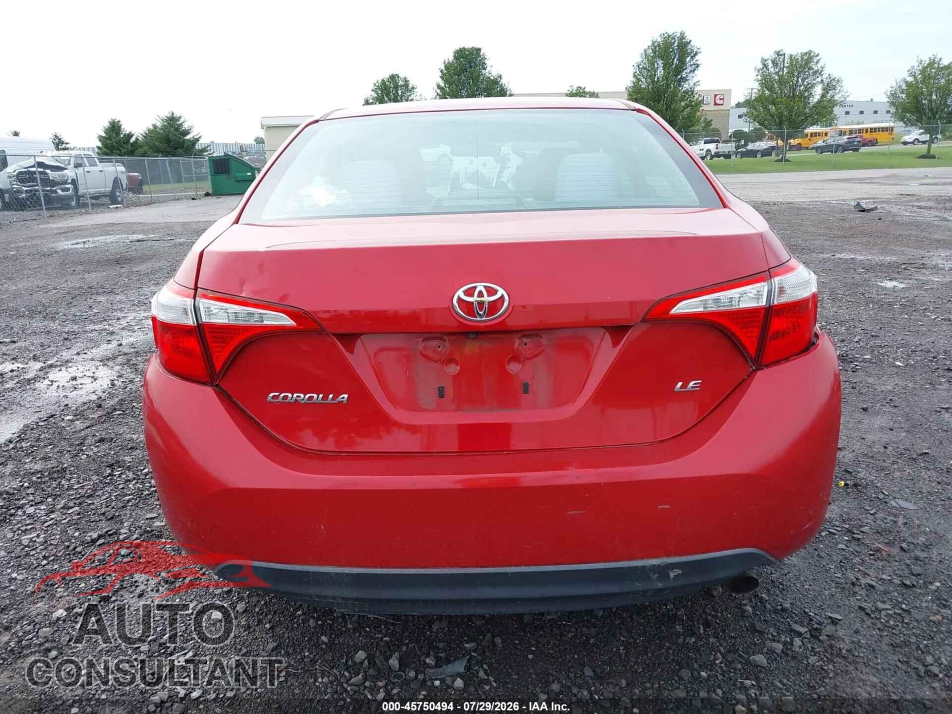 TOYOTA COROLLA 2014 - 2T1BURHE5EC186567