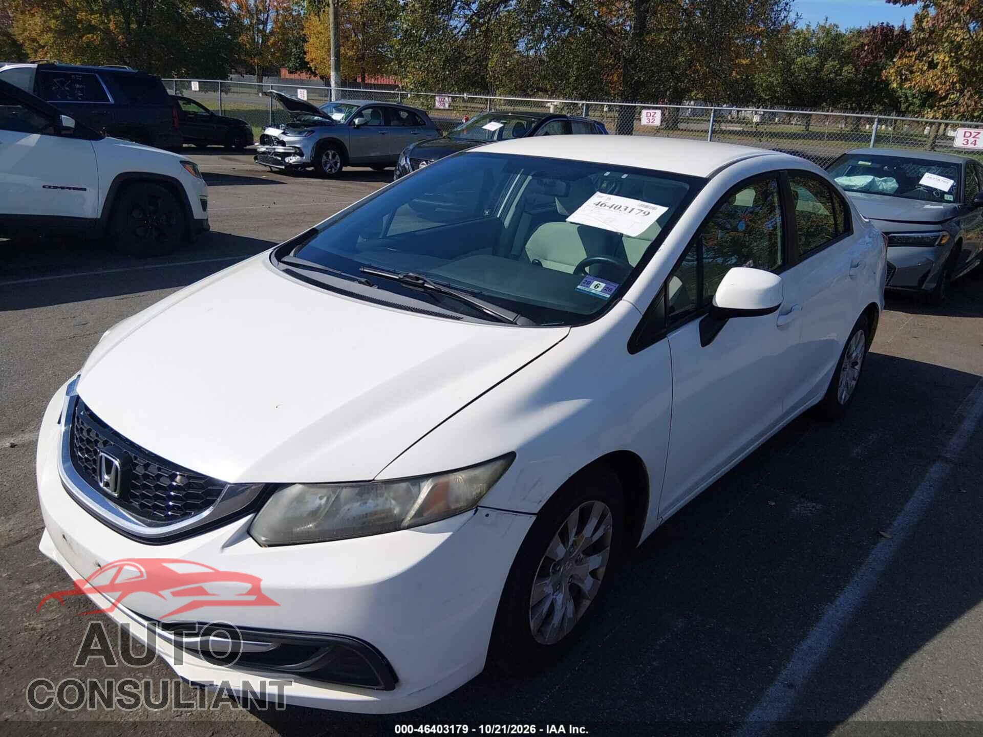 HONDA CIVIC 2012 - 19XFB2F53CE368848