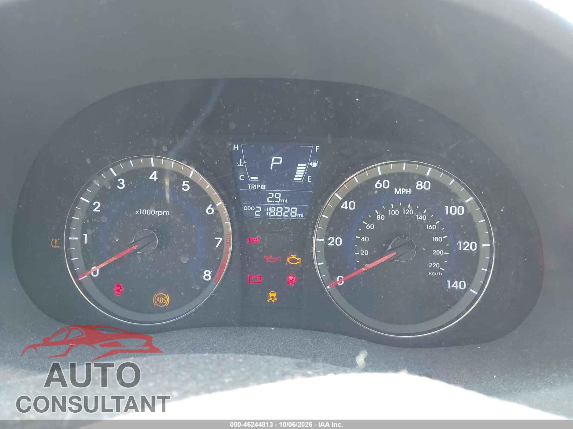 HYUNDAI ACCENT 2013 - KMHCU4AE1DU419987