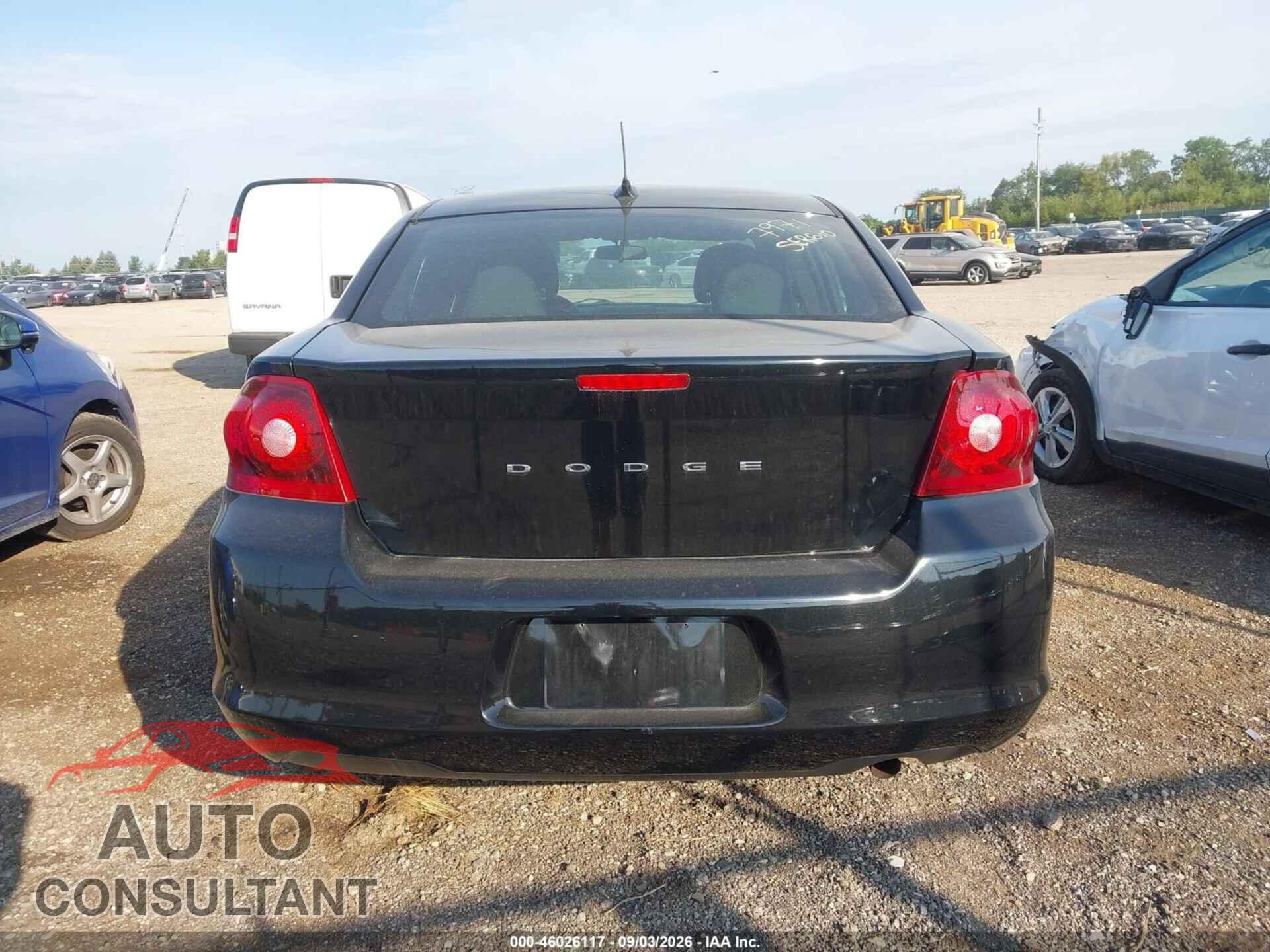 DODGE AVENGER 2013 - 1C3CDZAB3DN563790