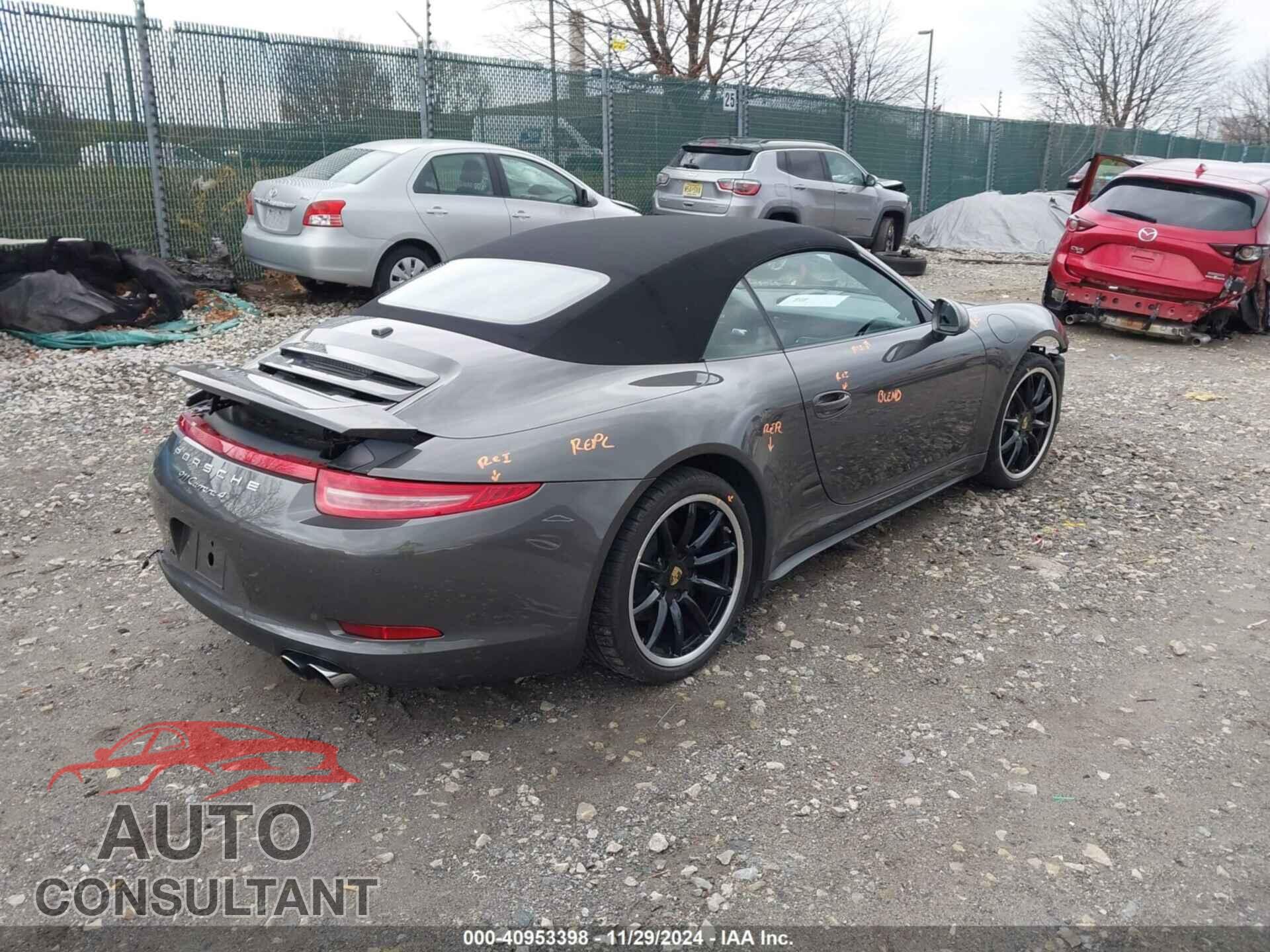 PORSCHE 911 2014 - WP0CA2A91ES140931
