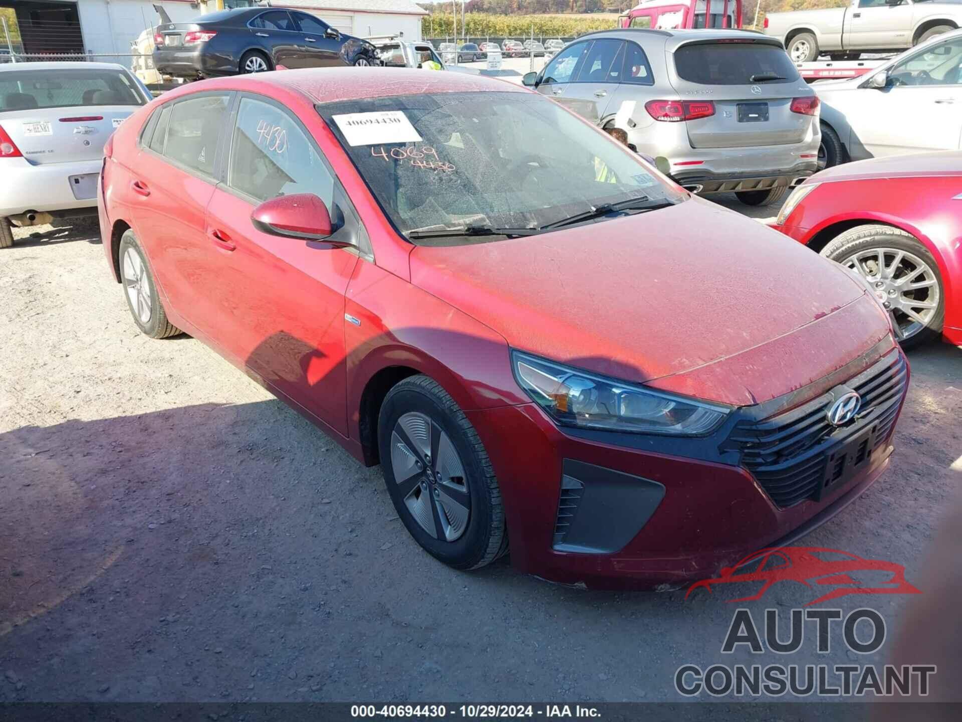 HYUNDAI IONIQ HYBRID 2019 - KMHC65LC6KU165380