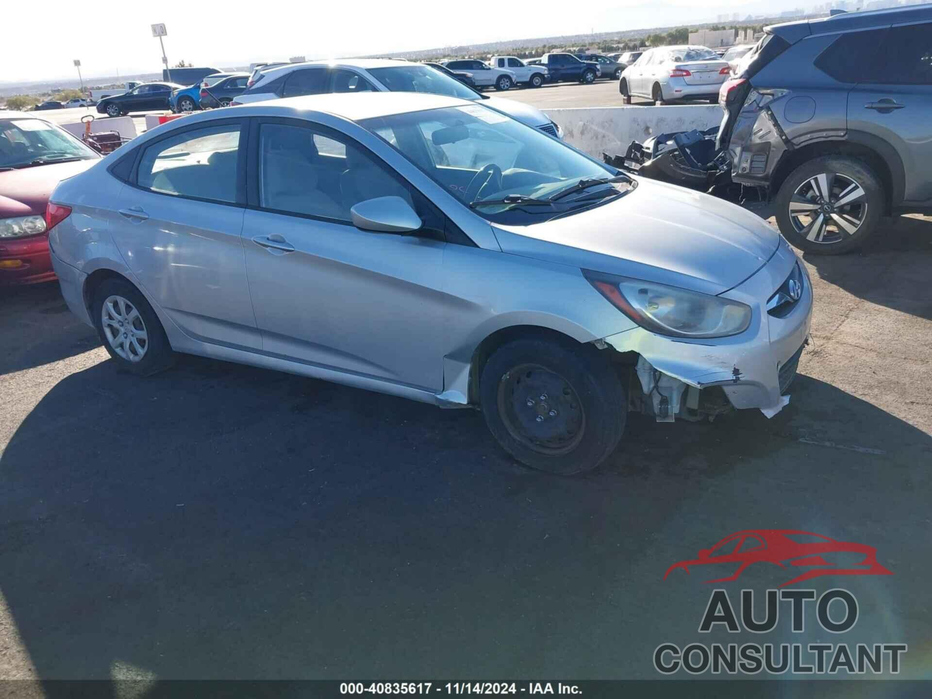 HYUNDAI ACCENT 2012 - KMHCT4AE1CU182628