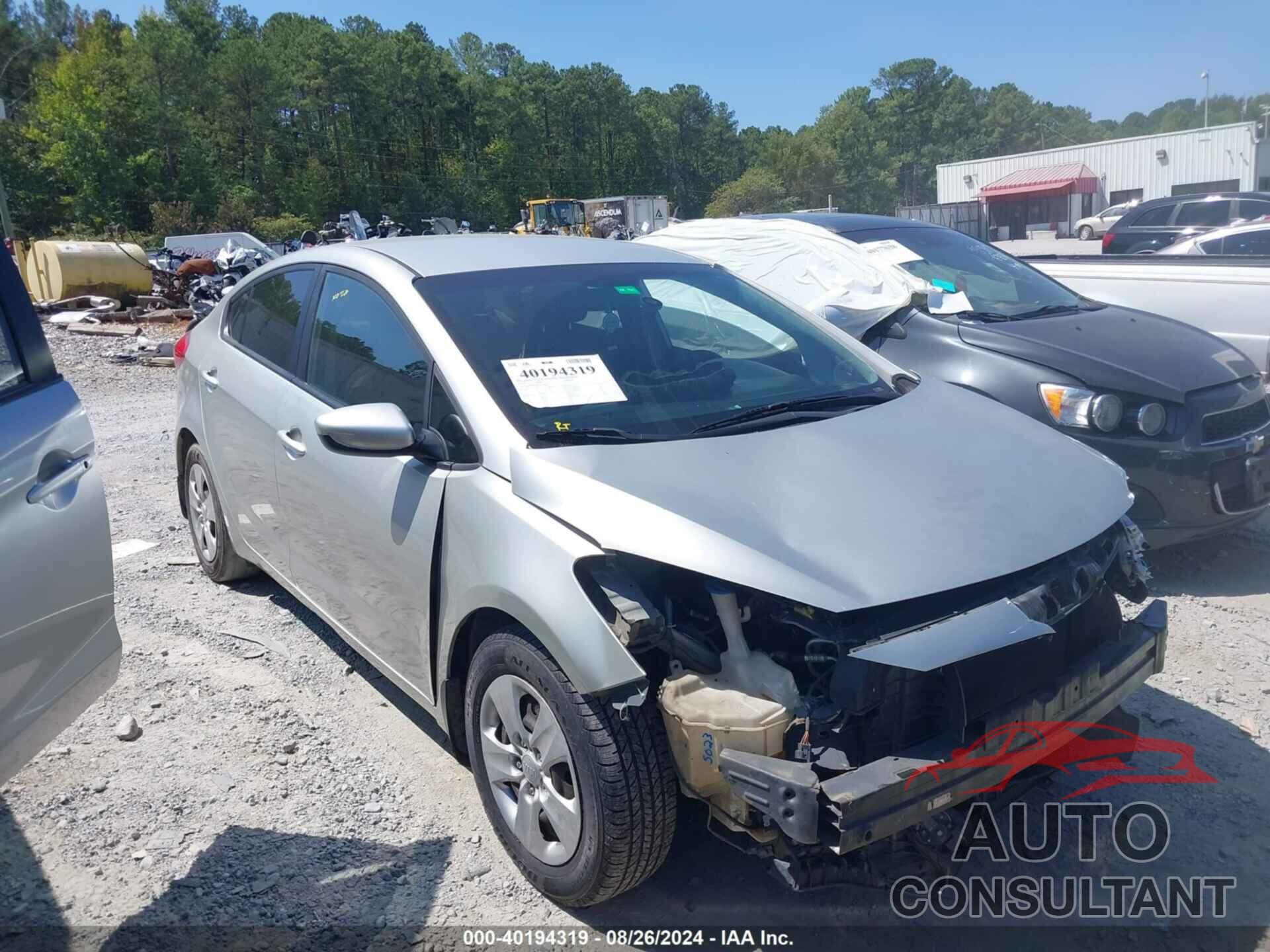 KIA FORTE 2016 - KNAFK4A68G5538020