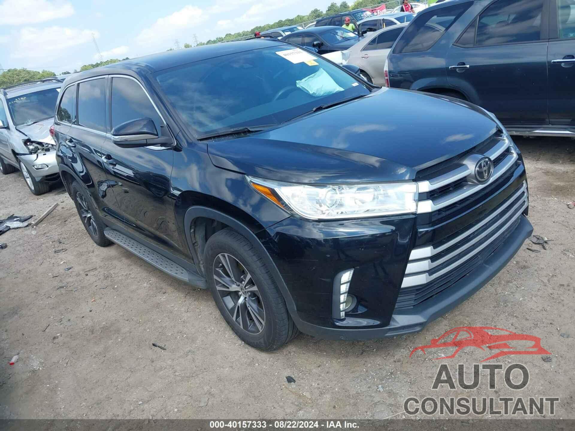 TOYOTA HIGHLANDER 2019 - 5TDZZRFH4KS368714