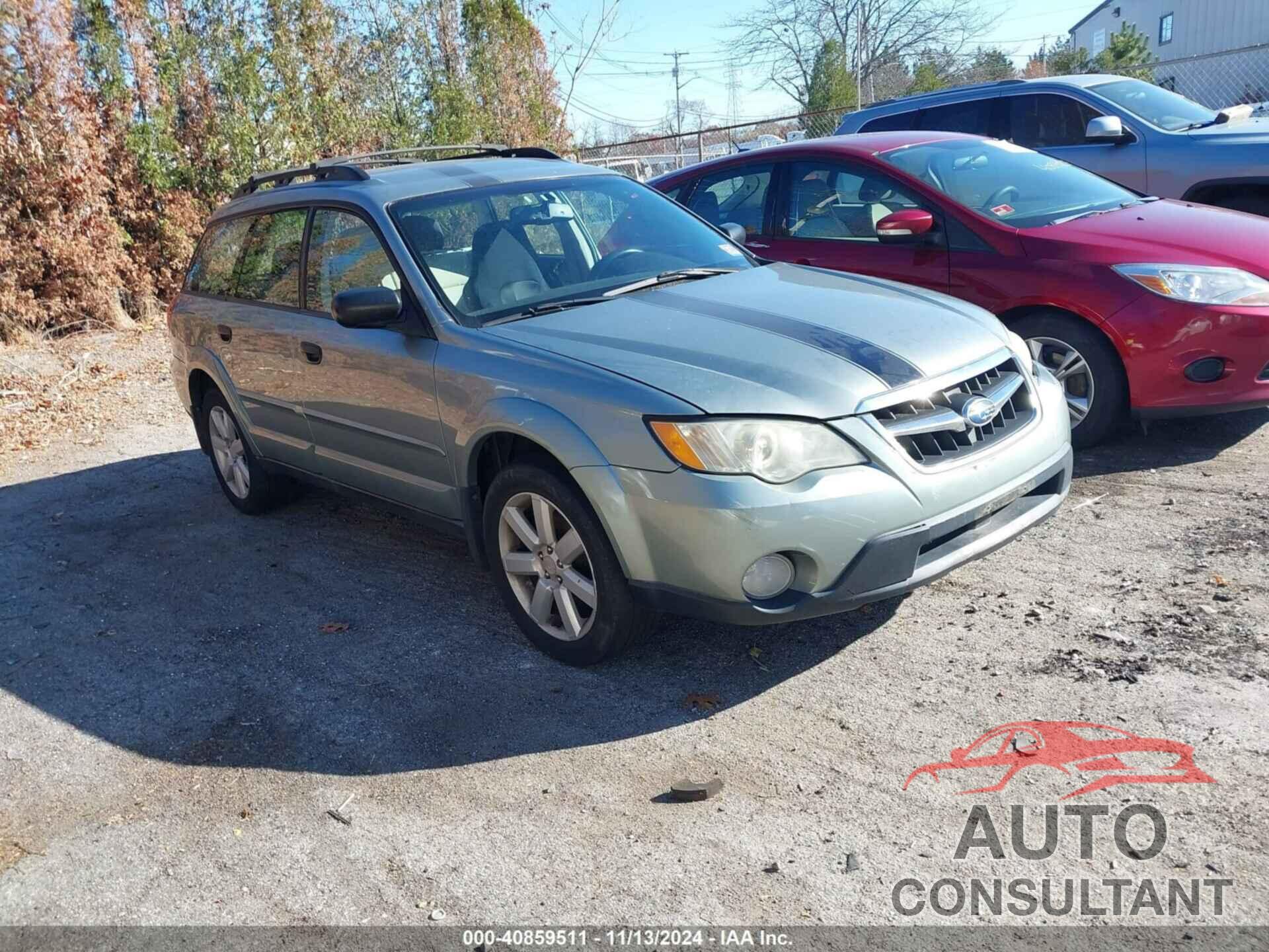 SUBARU OUTBACK 2009 - 4S4BP61C797329598