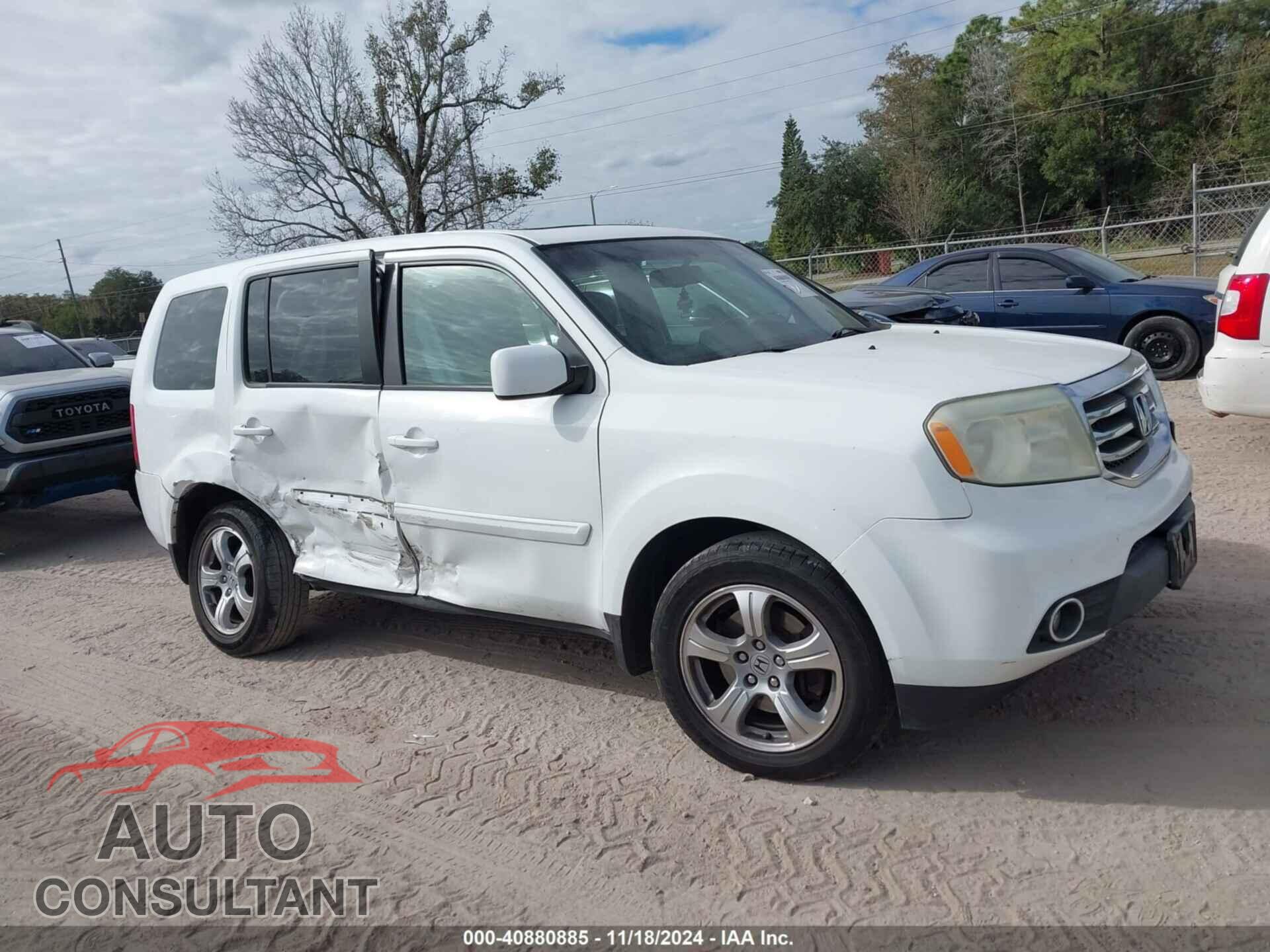 HONDA PILOT 2013 - 5FNYF3H70DB043832