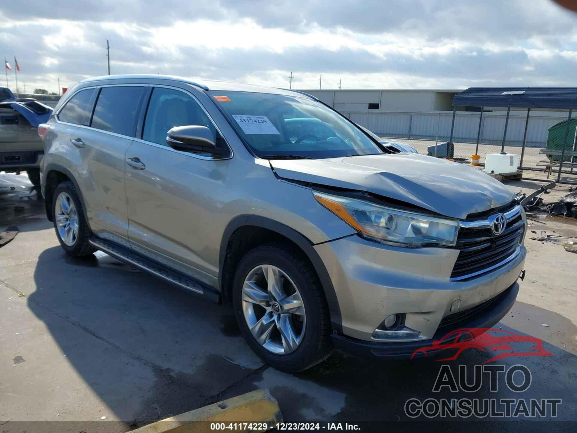 TOYOTA HIGHLANDER 2016 - 5TDYKRFH5GS122942