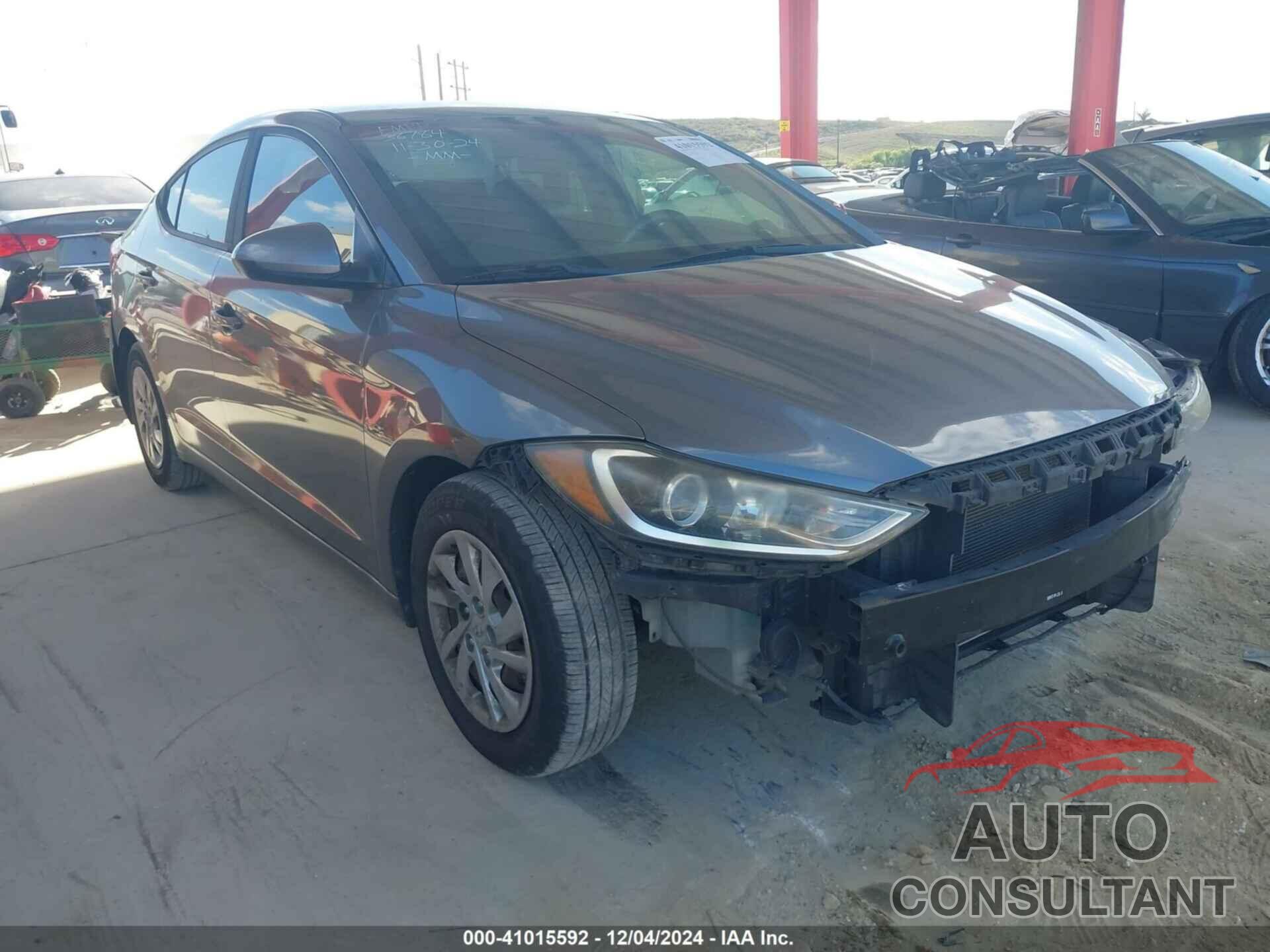 HYUNDAI ELANTRA 2017 - KMHD74LF9HU391427