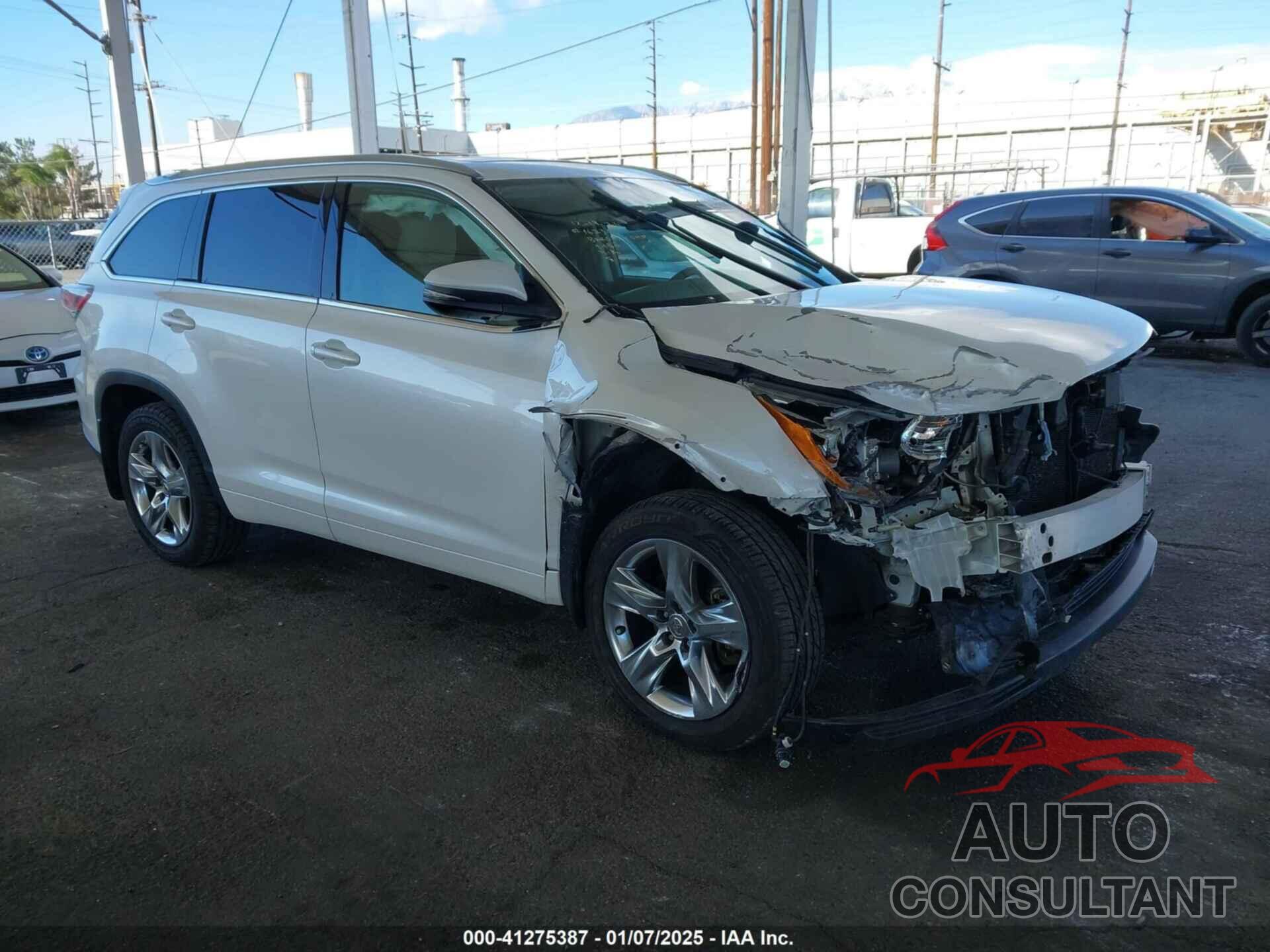 TOYOTA HIGHLANDER 2015 - 5TDDKRFH4FS151796