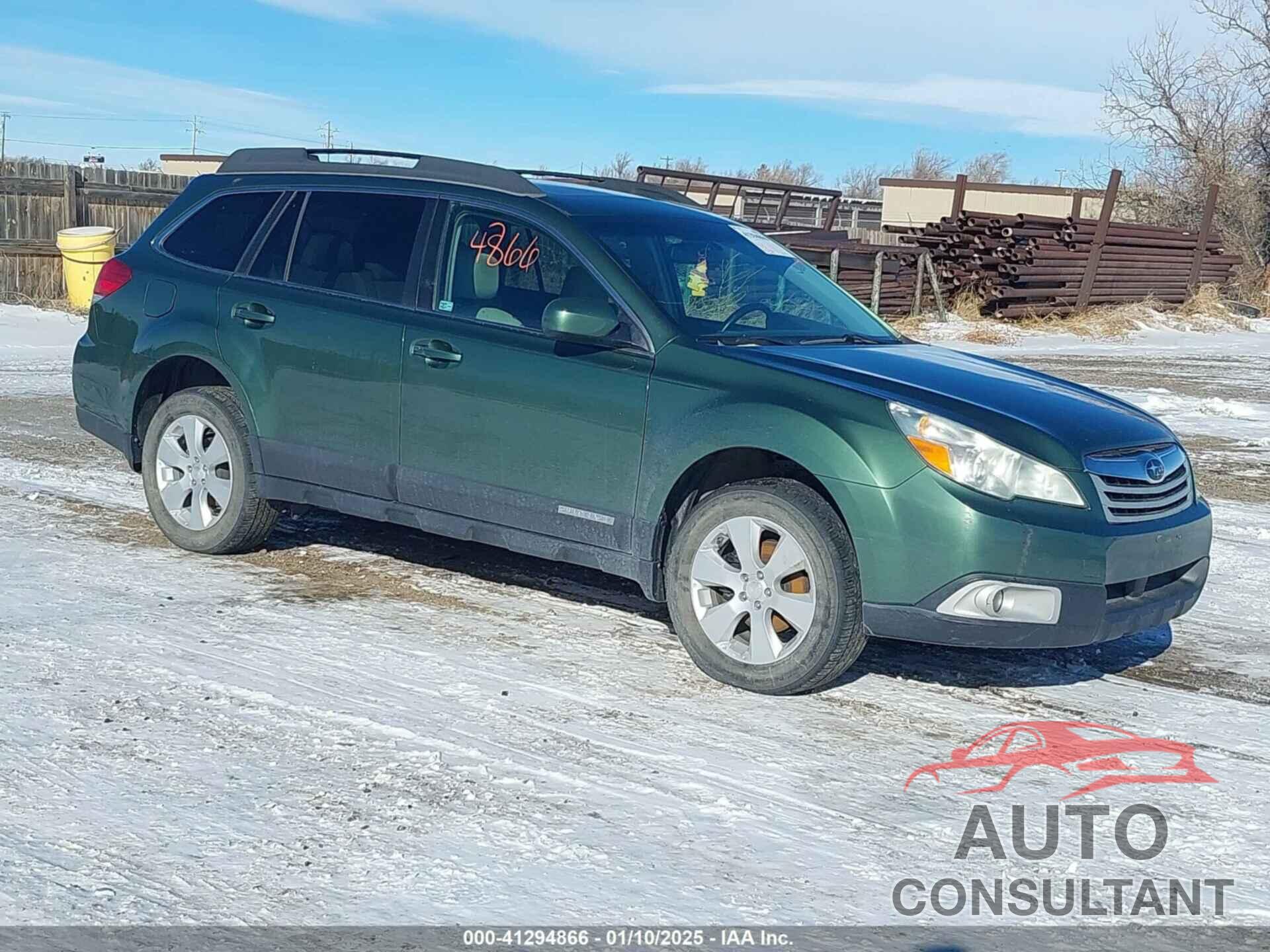 SUBARU OUTBACK 2010 - 4S4BRBGC0A3367406