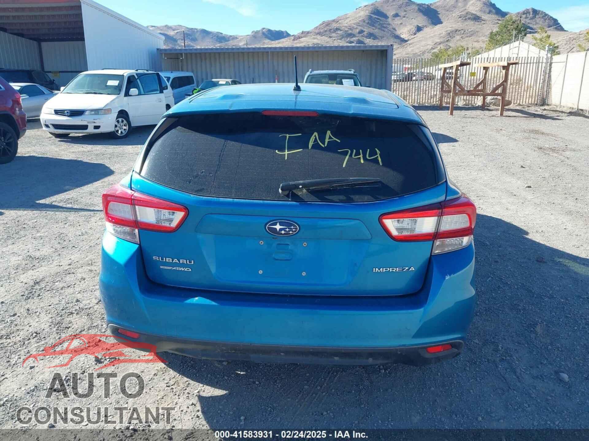 SUBARU IMPREZA 2019 - 4S3GTAA66K3703473