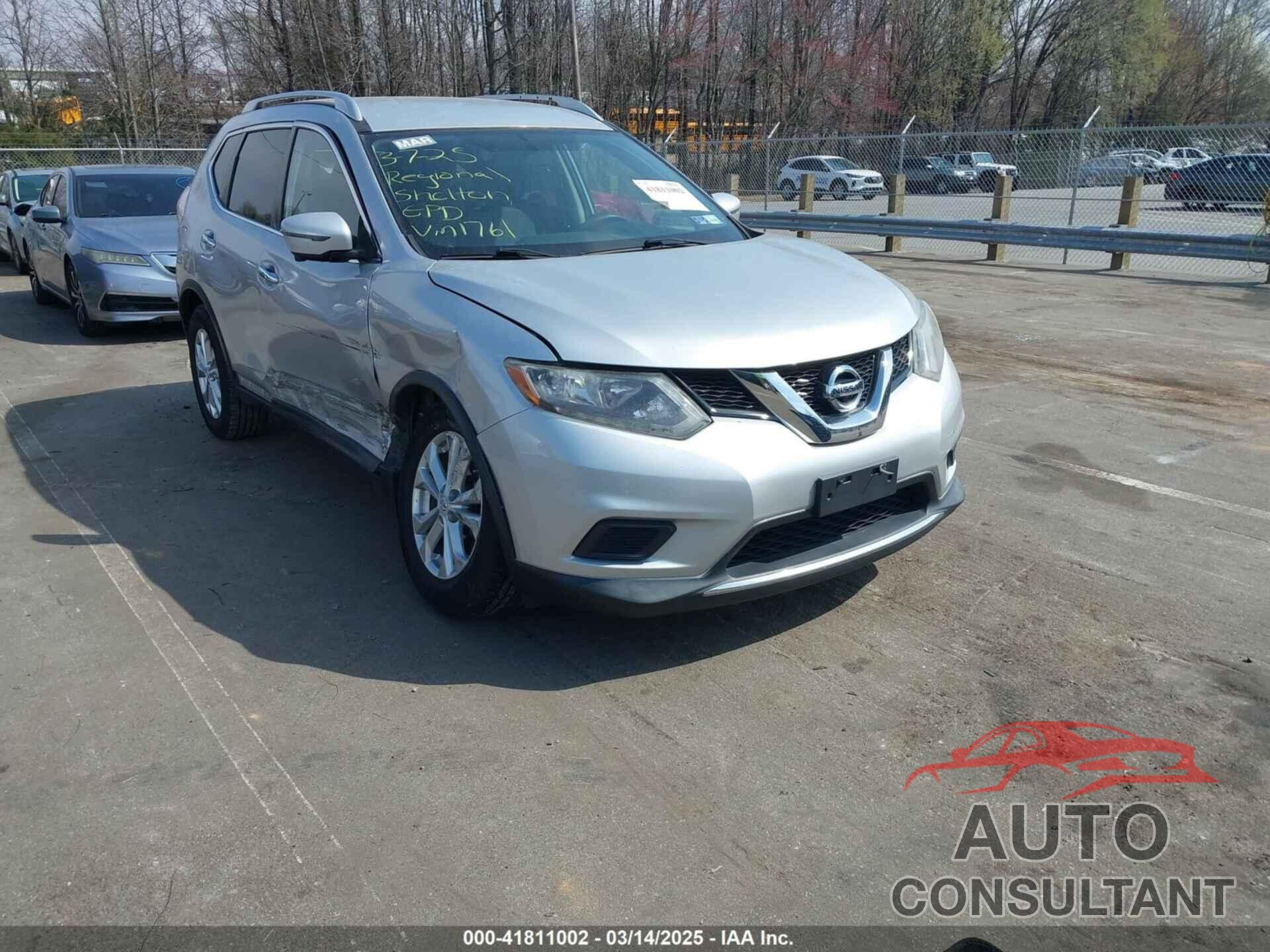 NISSAN ROGUE 2016 - KNMAT2MV7GP601761