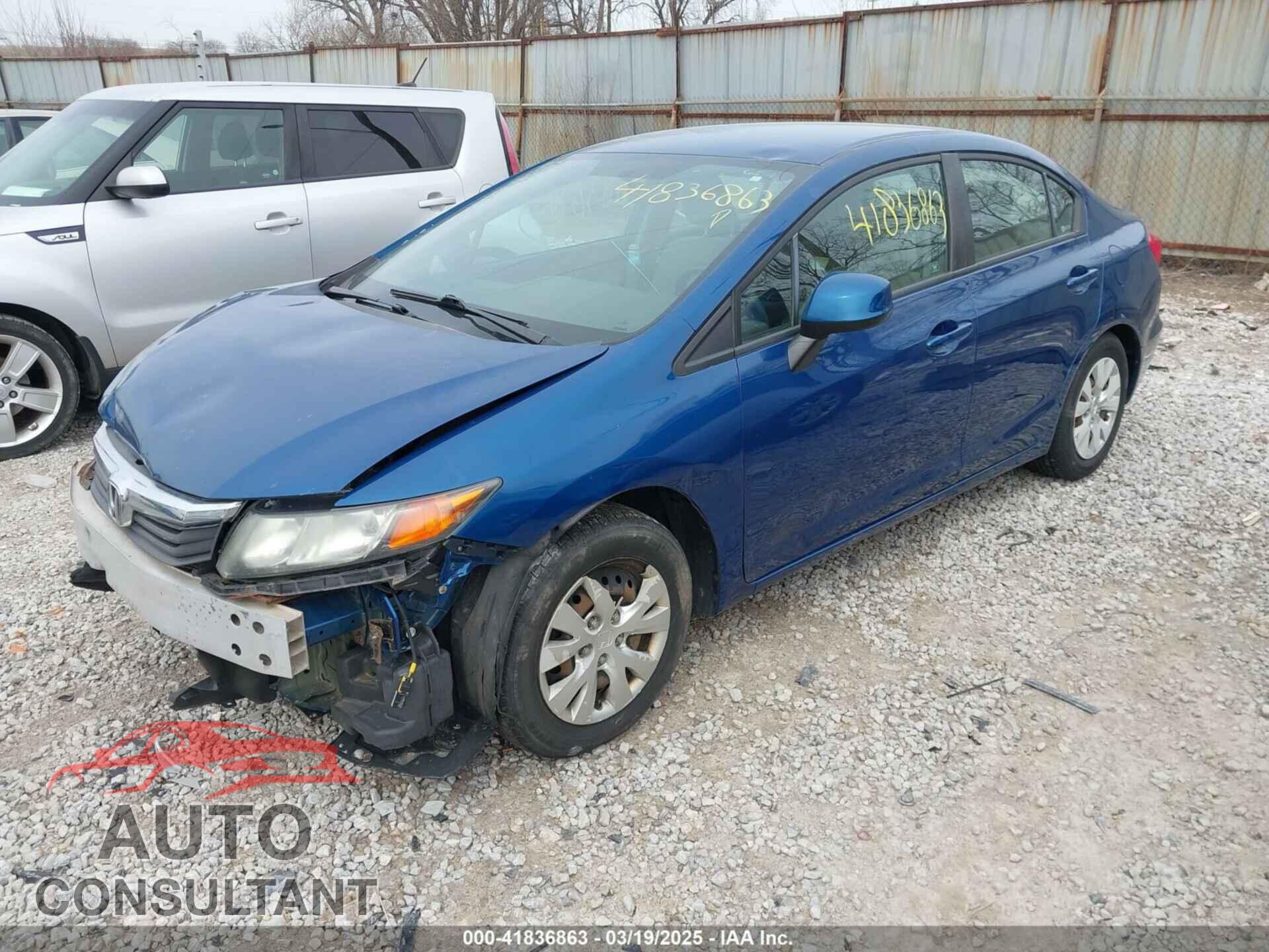 HONDA CIVIC 2012 - 19XFB2F57CE053373
